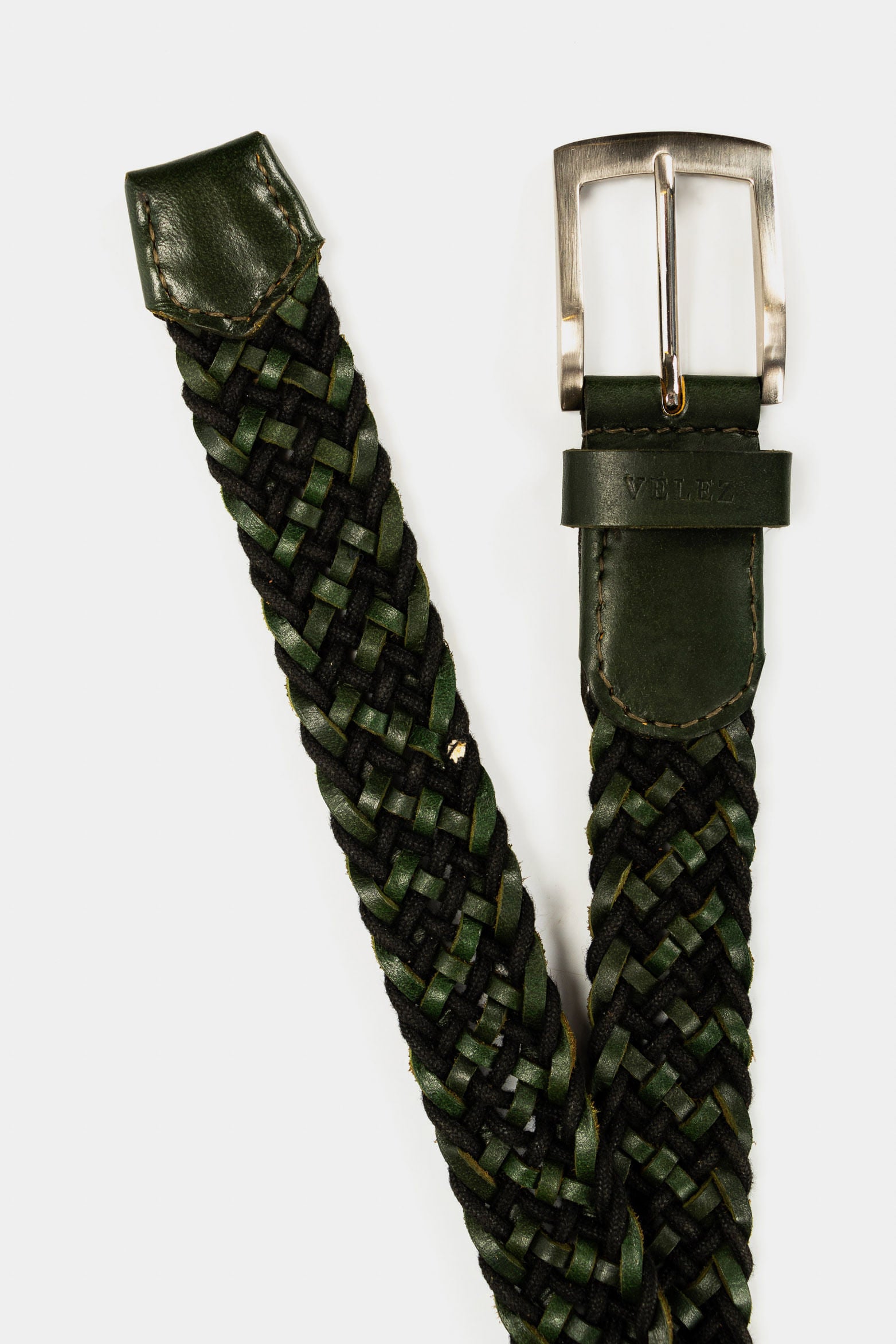 Gam Belt in Green Leather