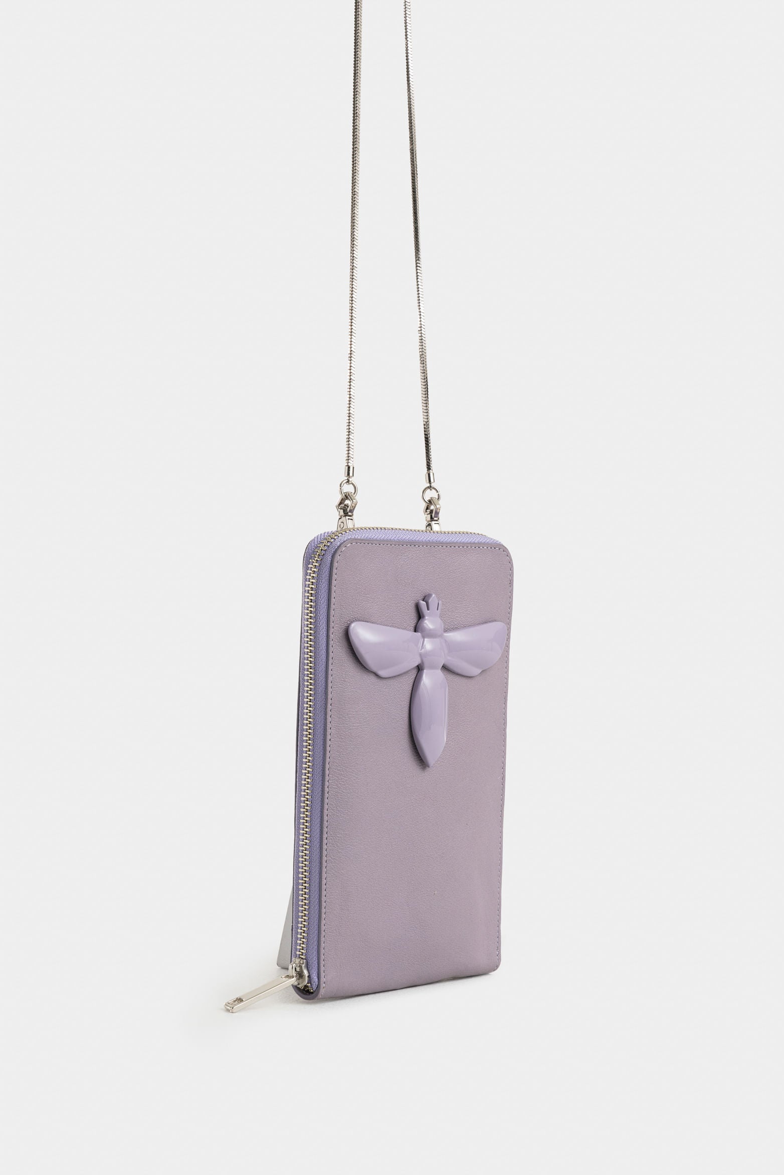 Calas Leather Cell Phone Holder for Women with Bee Marking