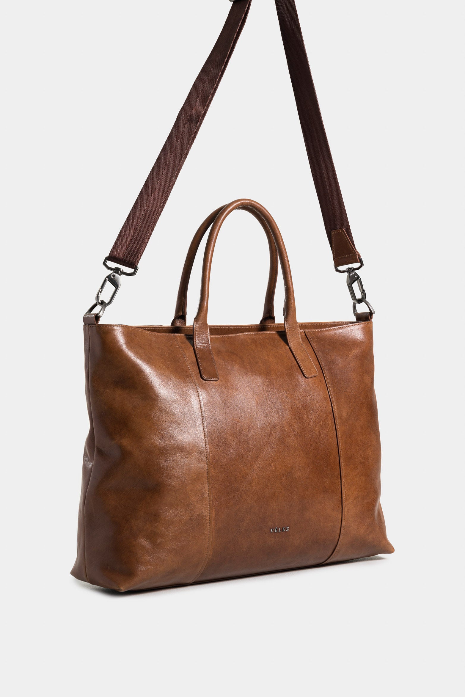Essential Artisan Effect Leather Shopping Bag for Men