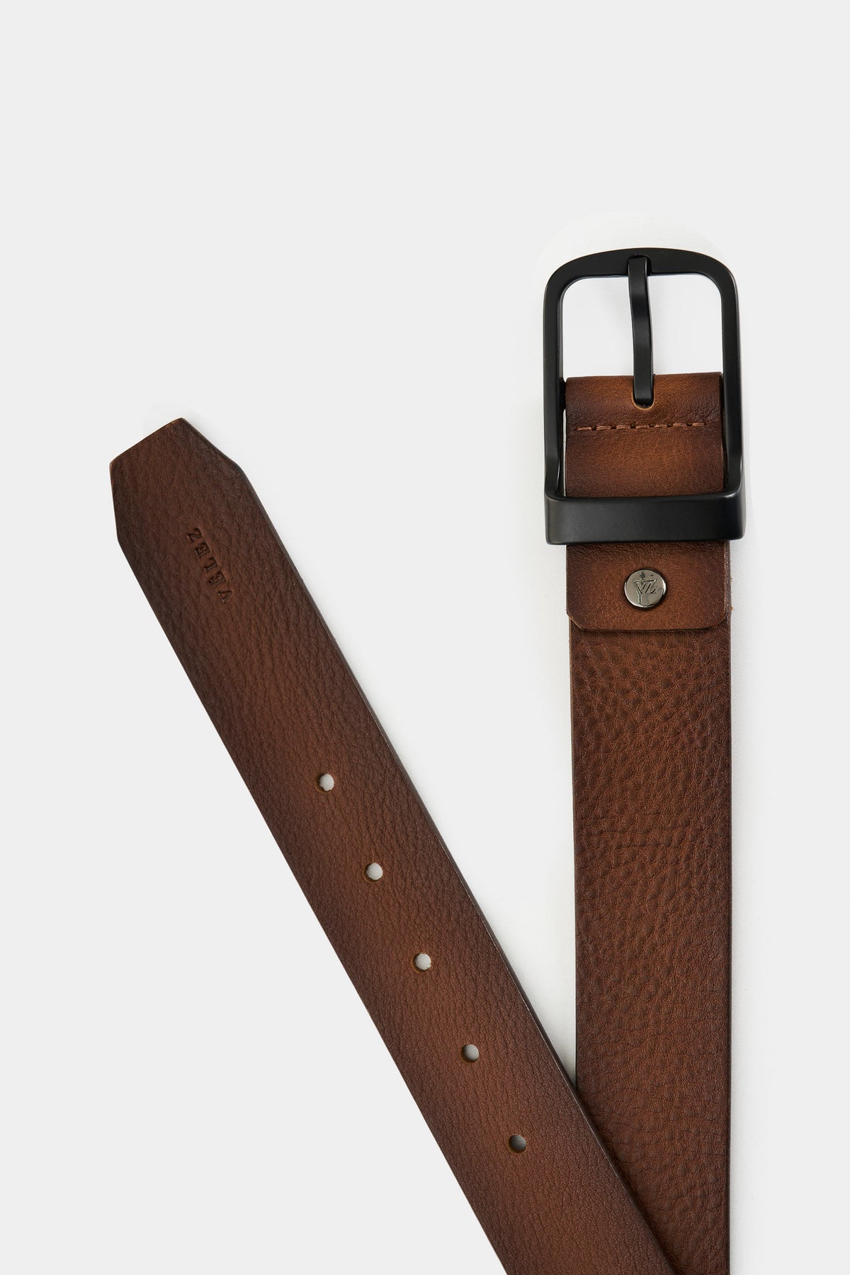 Men's Terral Aged Leather Belt