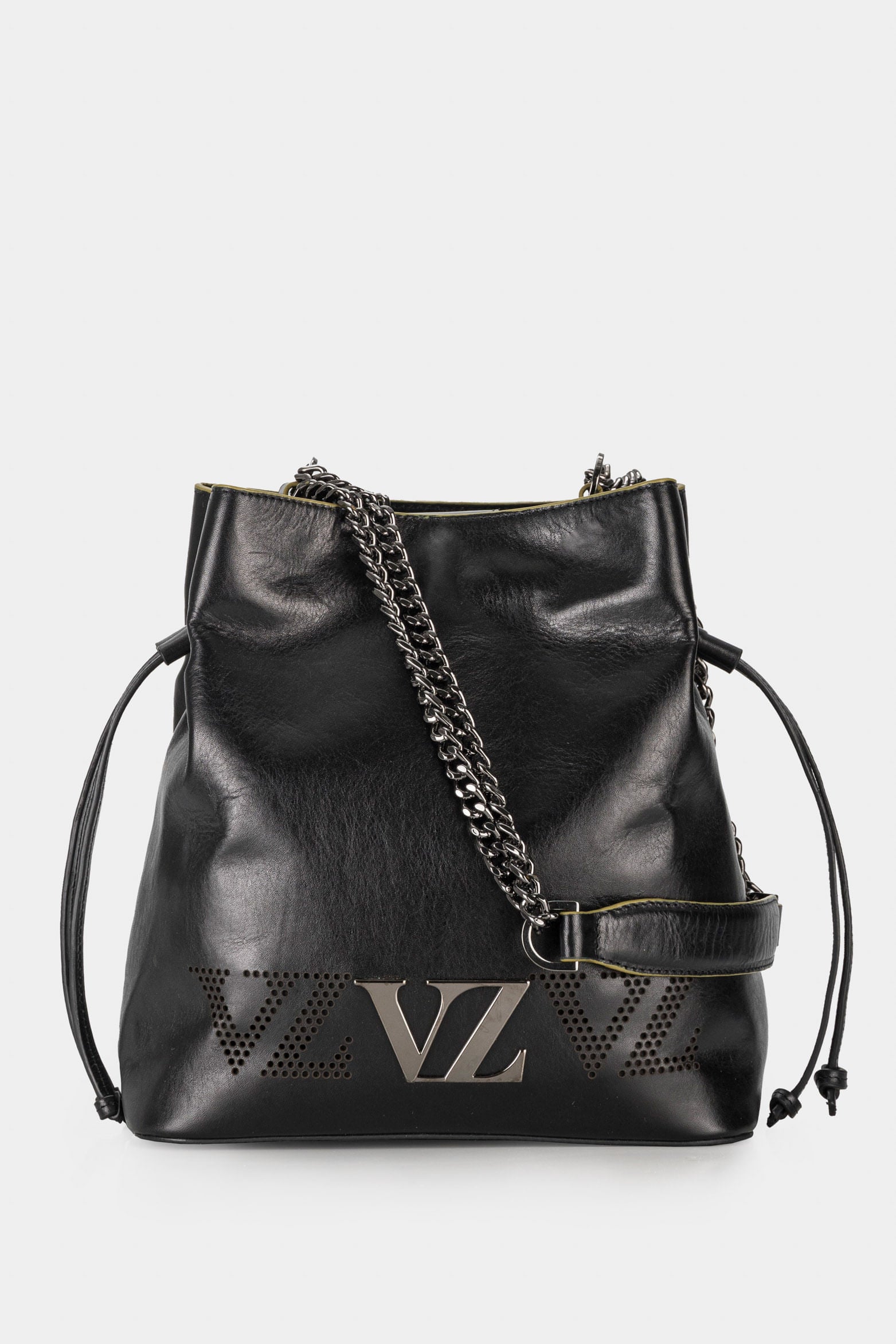 Women’s Sakai Leather Shopper Handbags with VZ Monogram