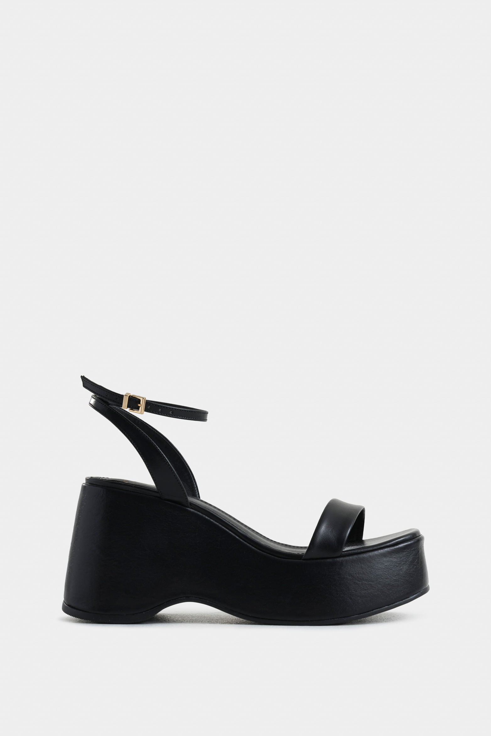 San Joaquin Leather Platform Sandals with Ankle Strap for Women