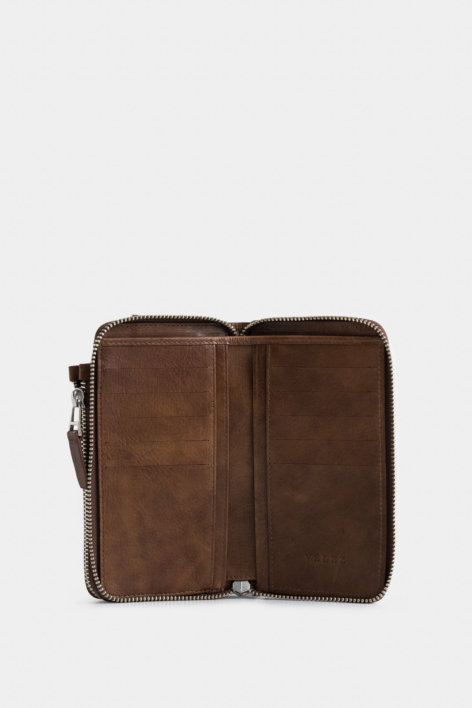 Halo Leather Wallet with Cell Phone Holder for Men