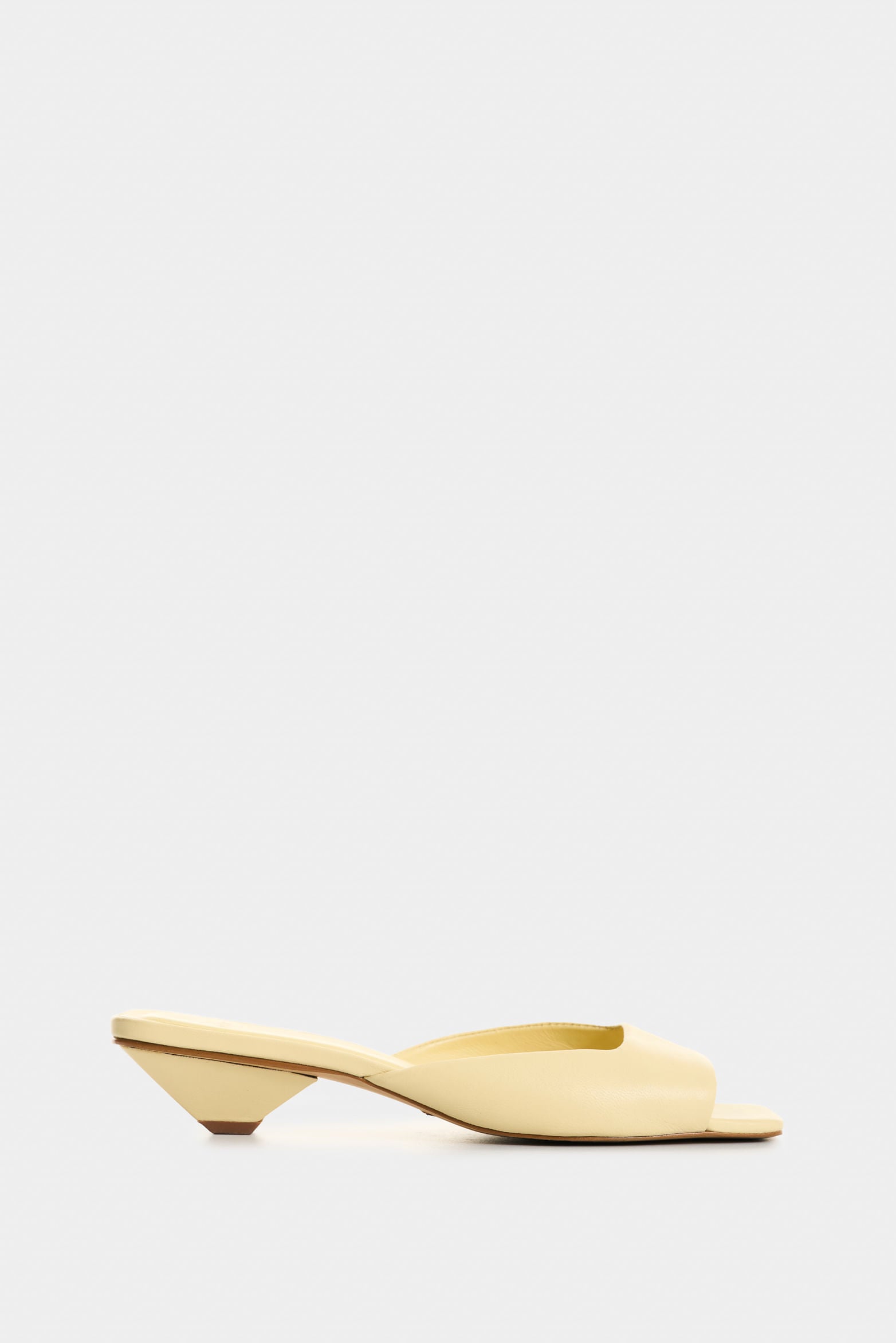 Marquee Yellow Leather Heeled Sandals for Women