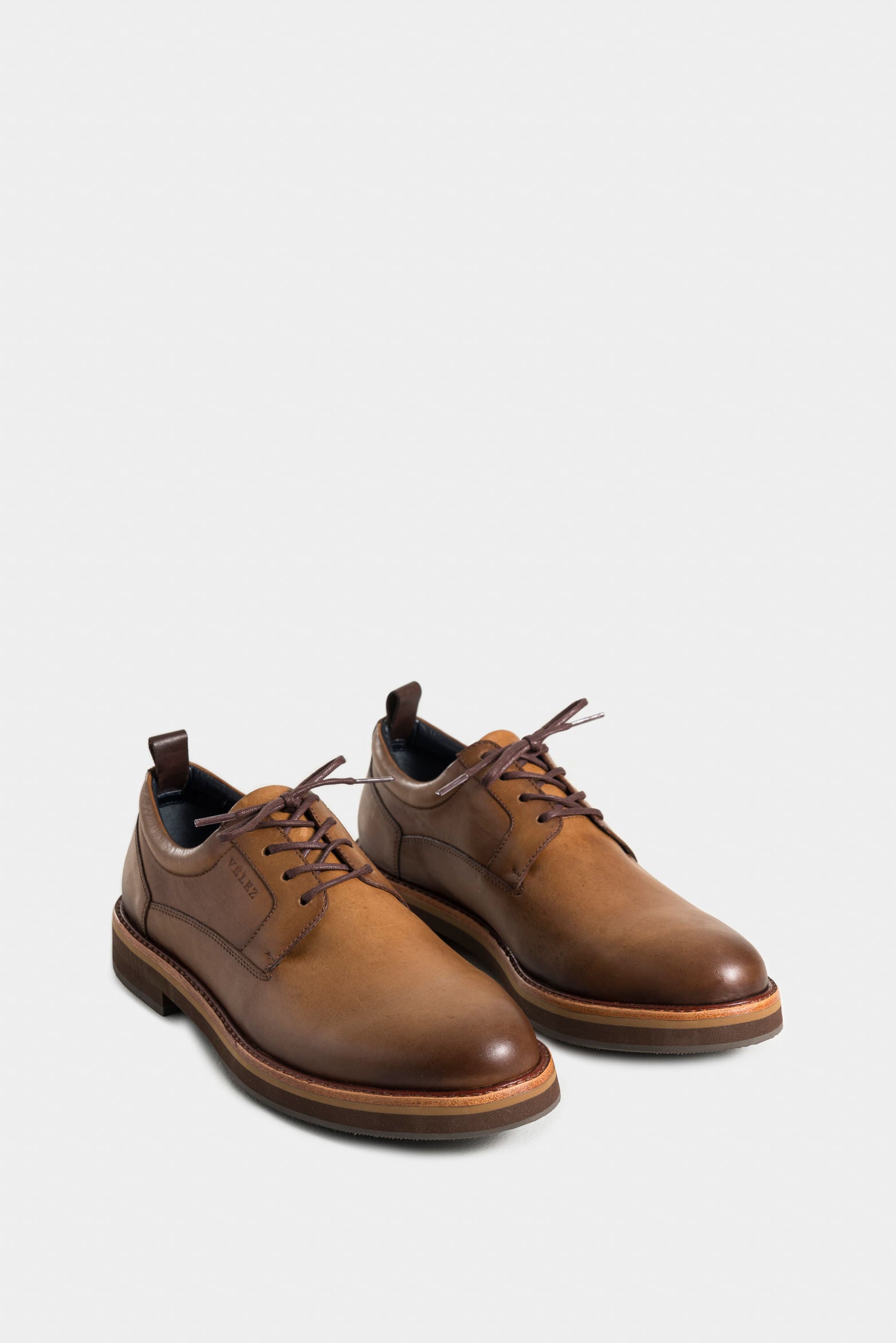 Boreal Páramo antique-effect leather lace-up shoes for men