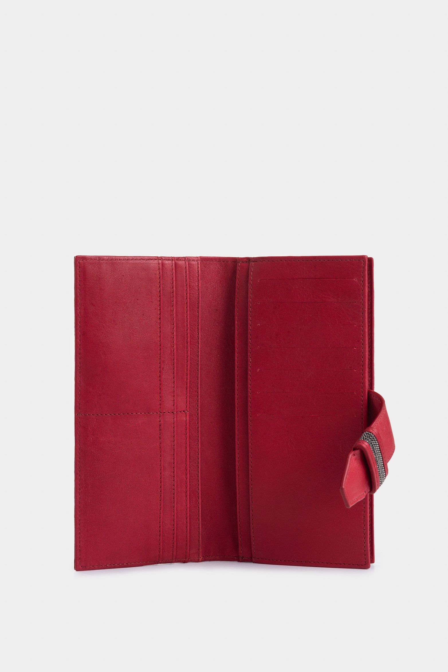 Kauai Leather Checkbook Holder for Women Woven Detail