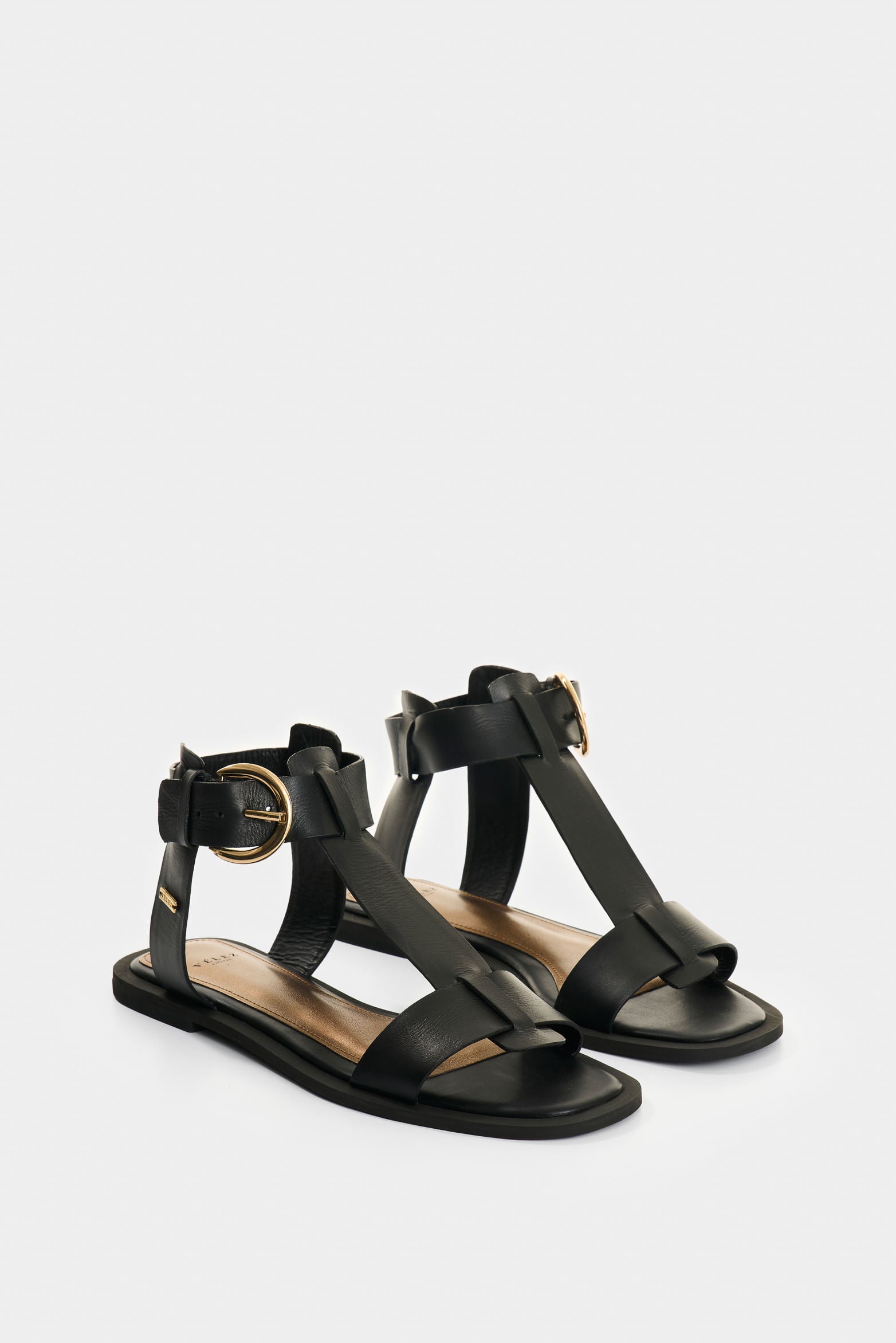 Leather Flat Sandals for Women Paracas