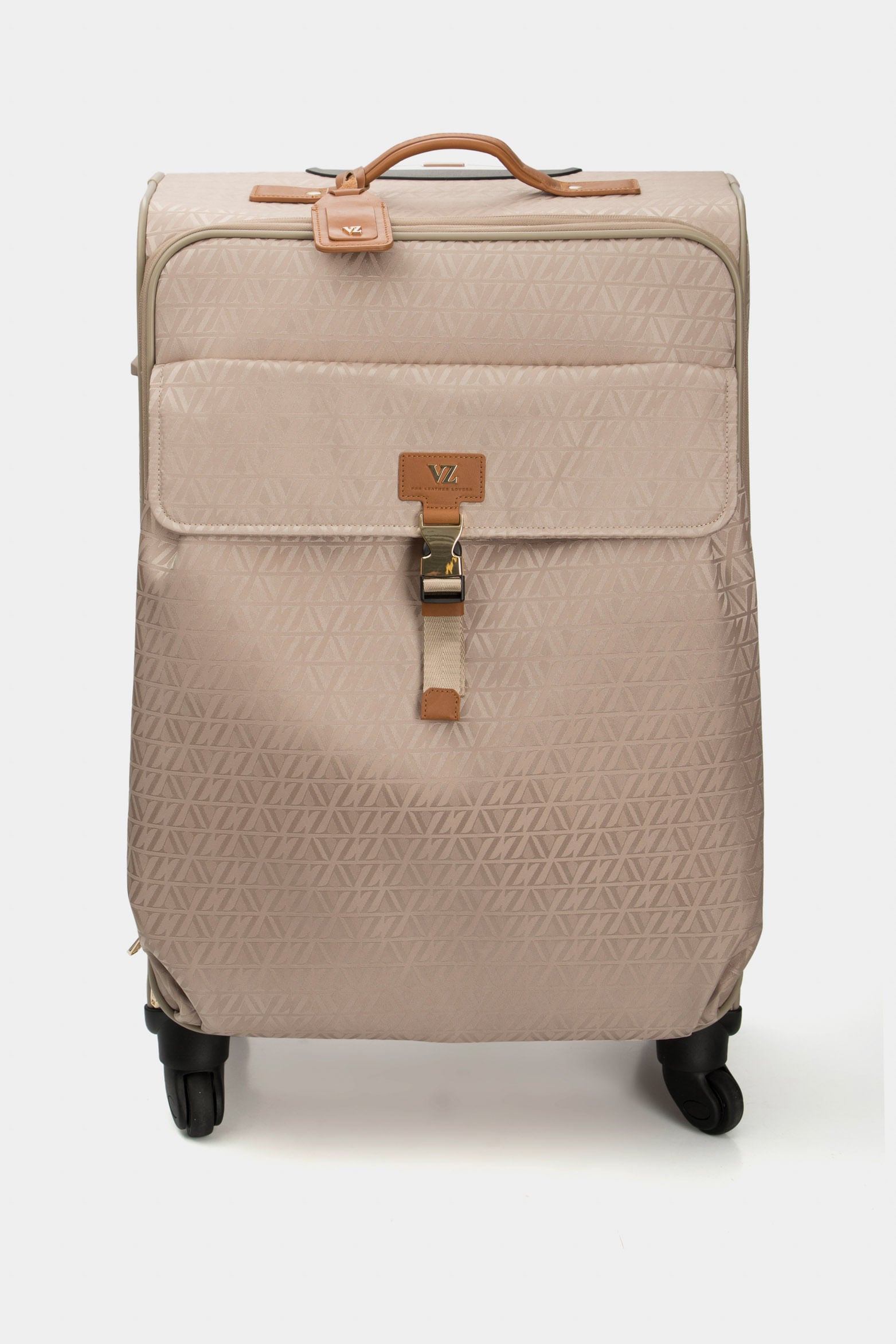 Women’s 24” Bloom Suitcase in Beige with Jacquard VZ Print
