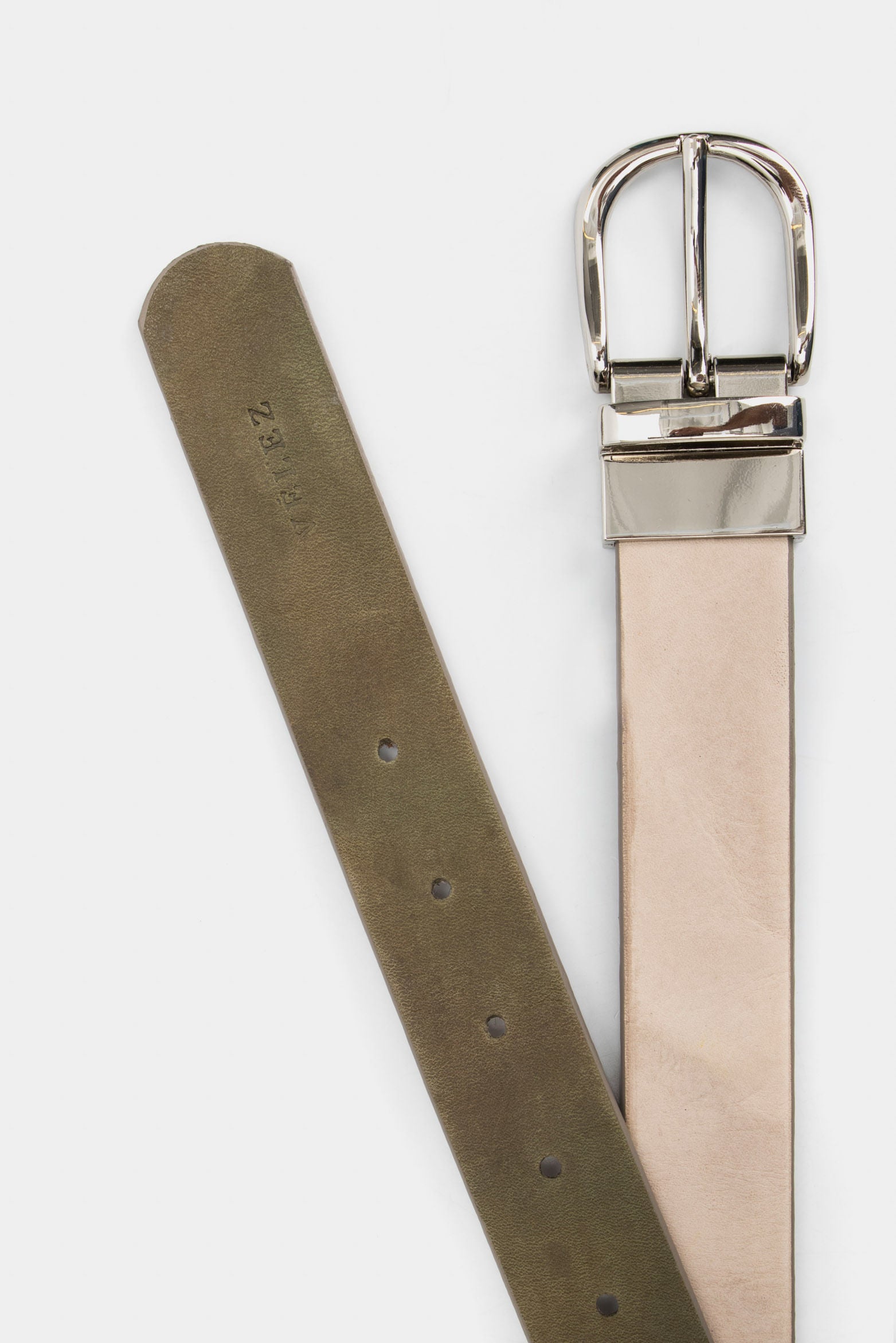 Cinturón de cuero reversible Veria – Velez Artisan