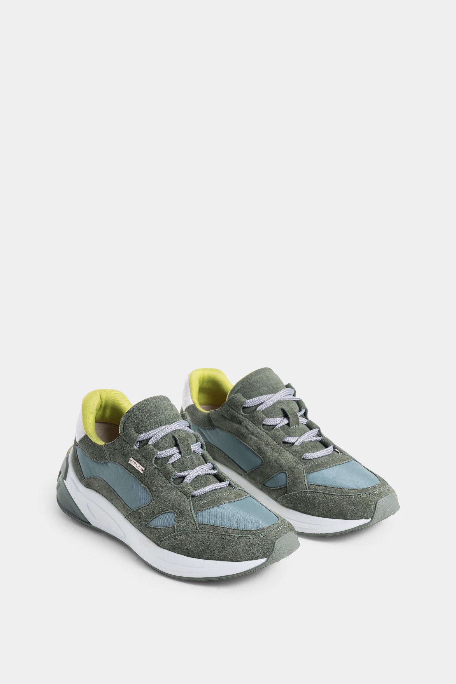 Urban Silhouette Suede and Canvas Sneakers for Women