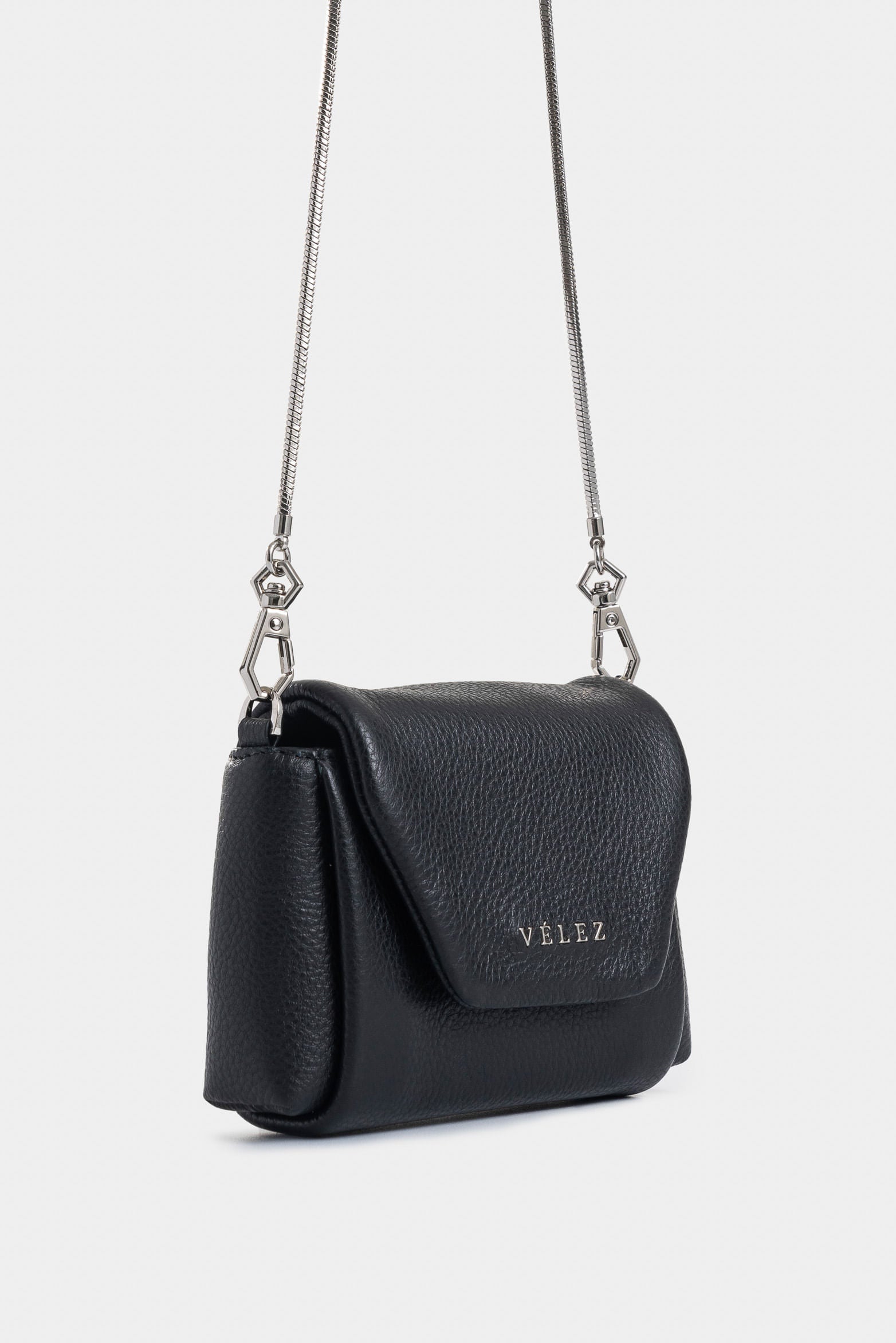 Mini Leather Card Holder for Women with Removable Chain