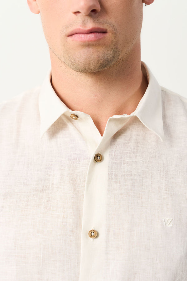Siena short-sleeve linen shirt for men