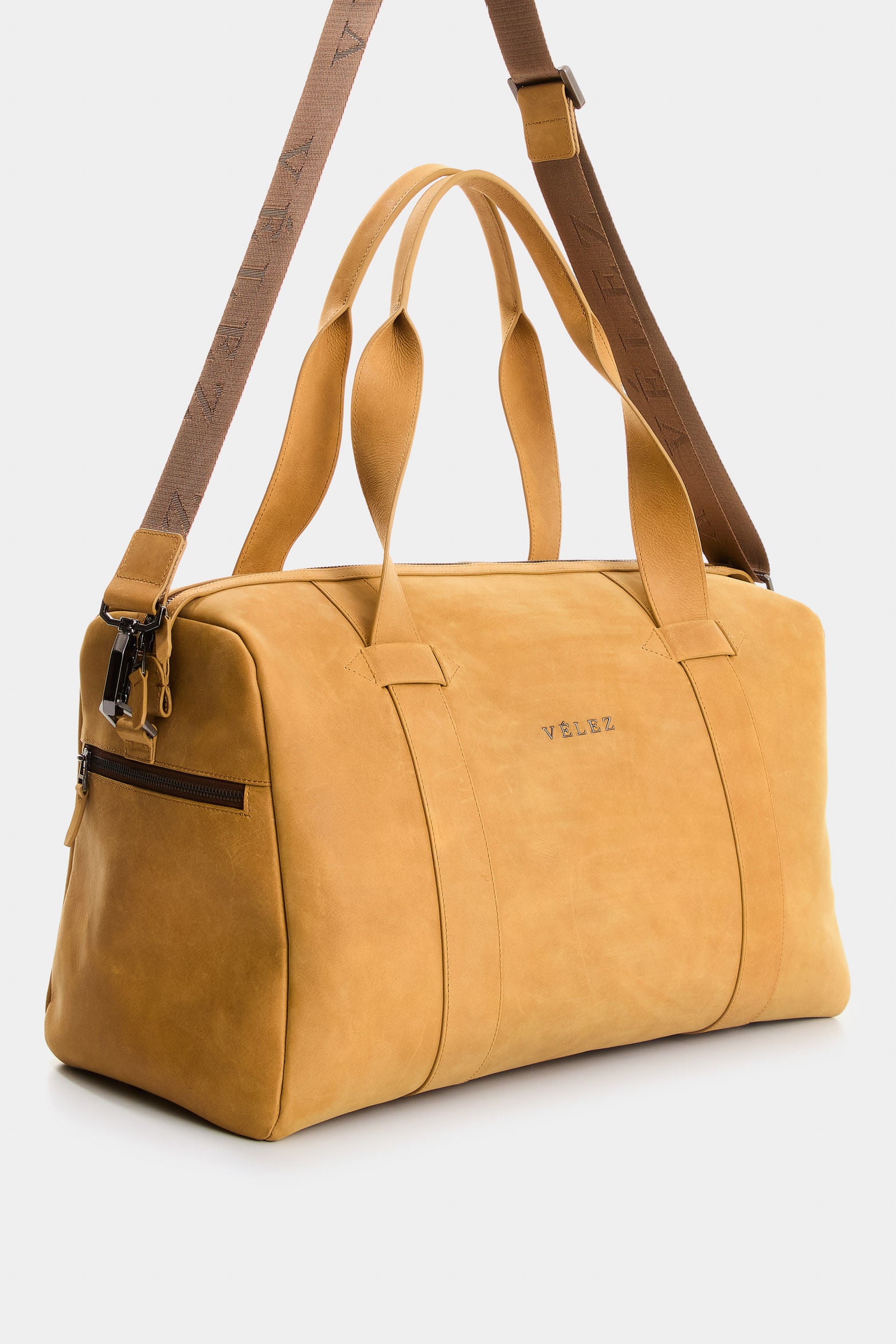 Esencial Oregon leather bowling bag for men