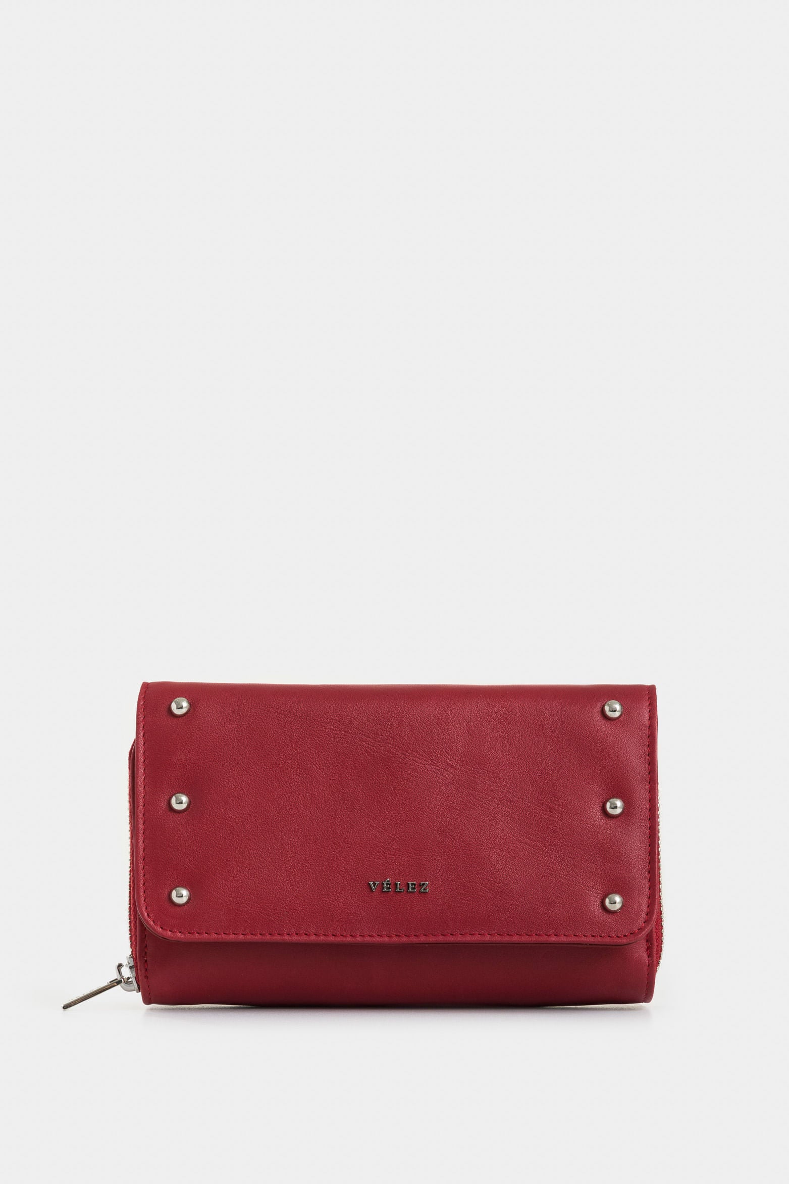 Palma folia leather wallet for women with croc effect