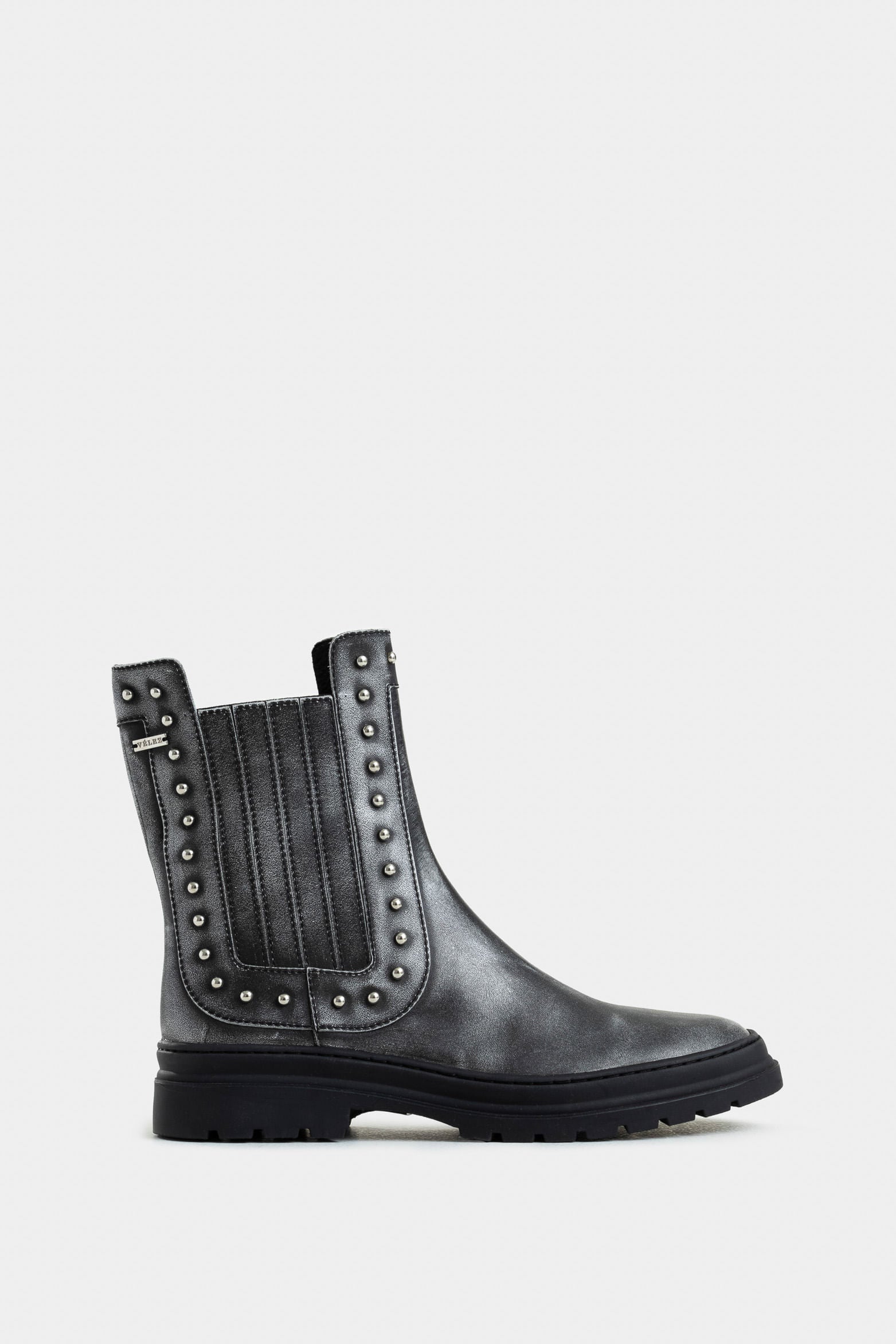 Begonia Chelsea Brush Off Leather Ankle Boots with Studded Detail for Women