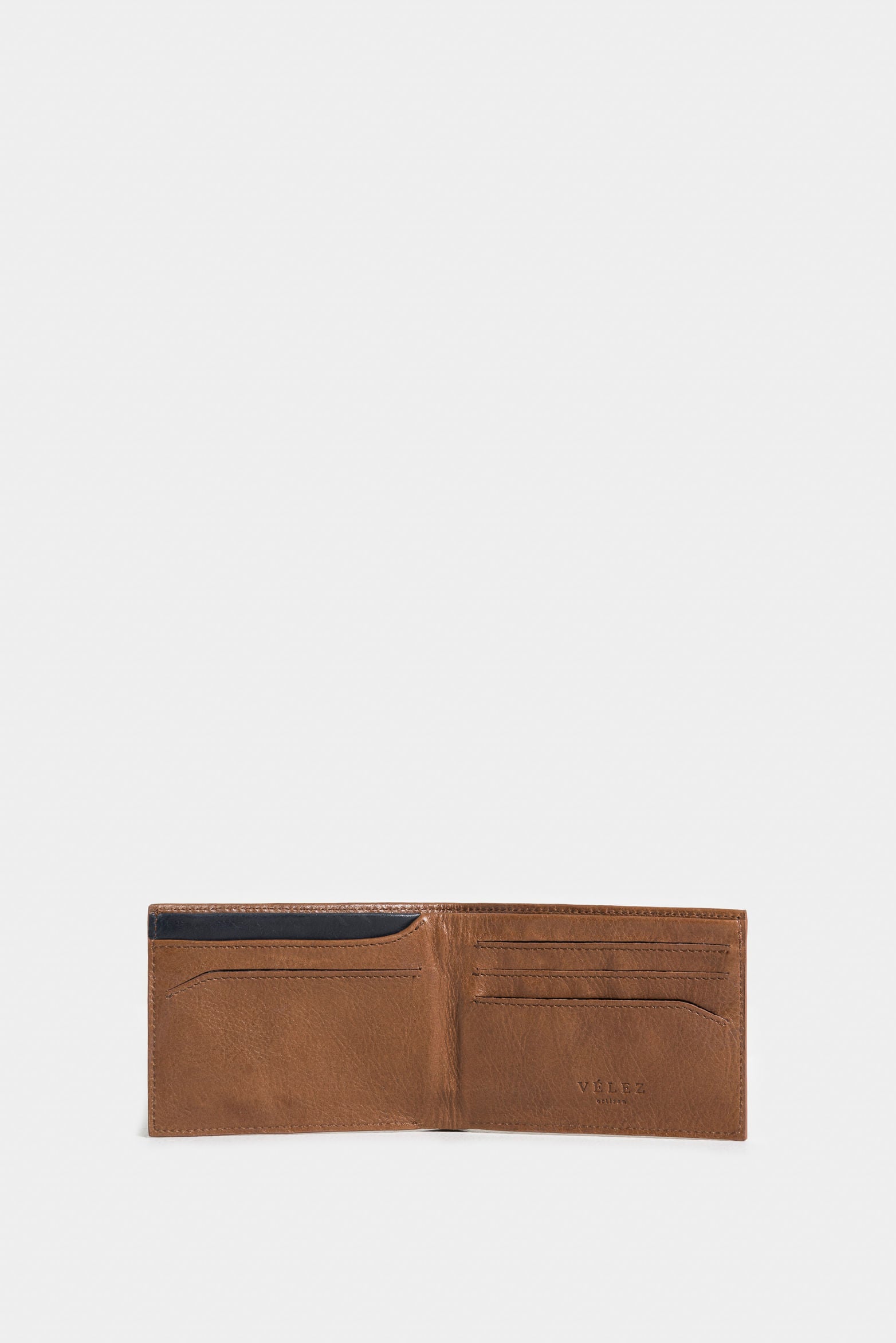 Ontario Leather Wallet for Men with Spaced Outline