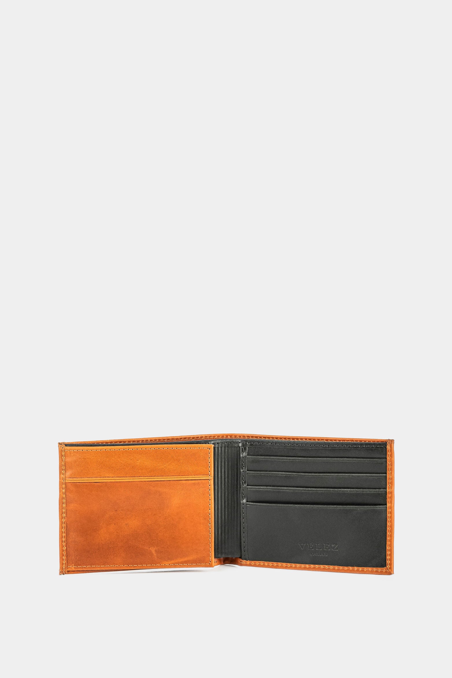 Men’s Vikintea Double Wallet in Honey-Colored Leather