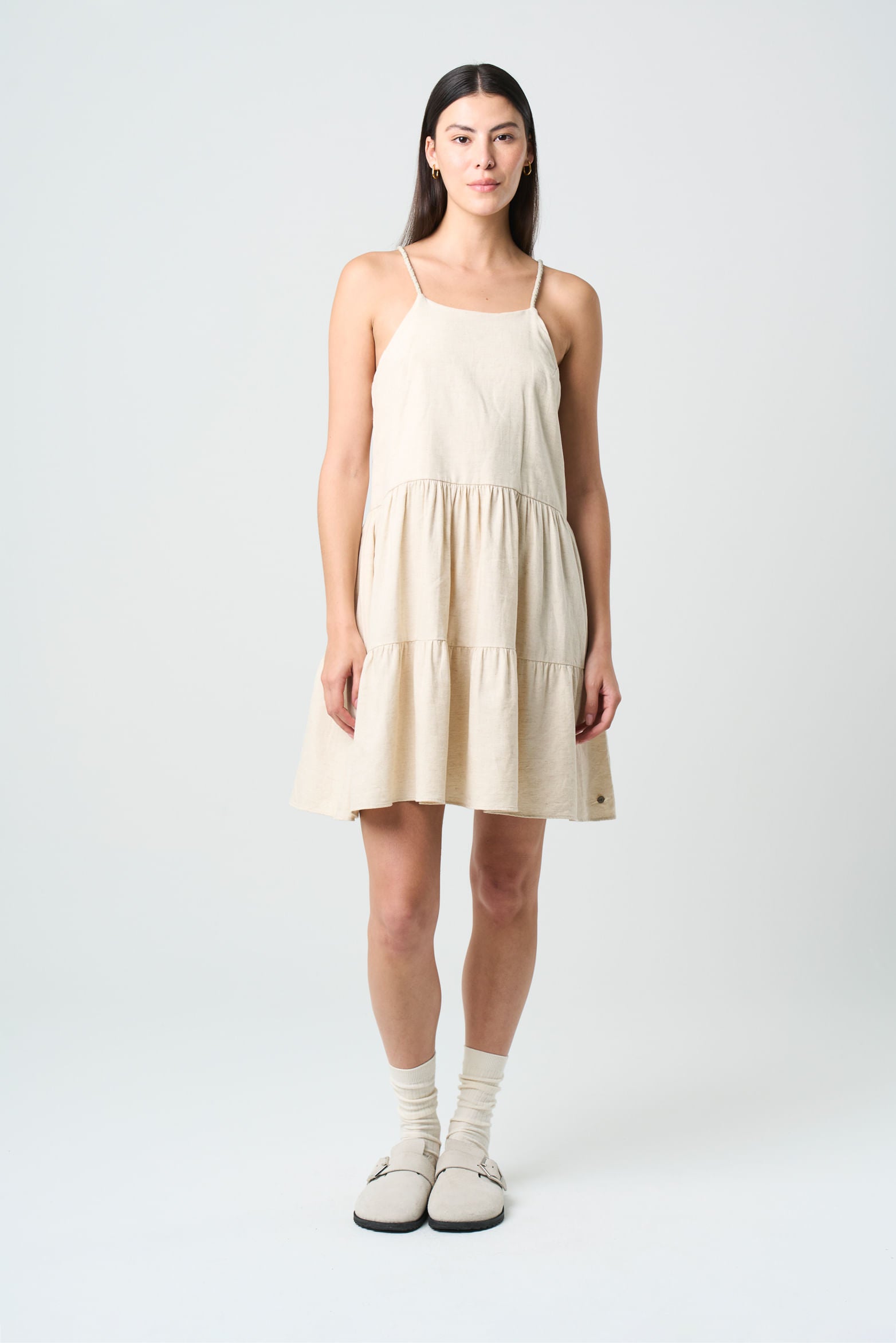 Lyra Dress for women with braided and millaré detail