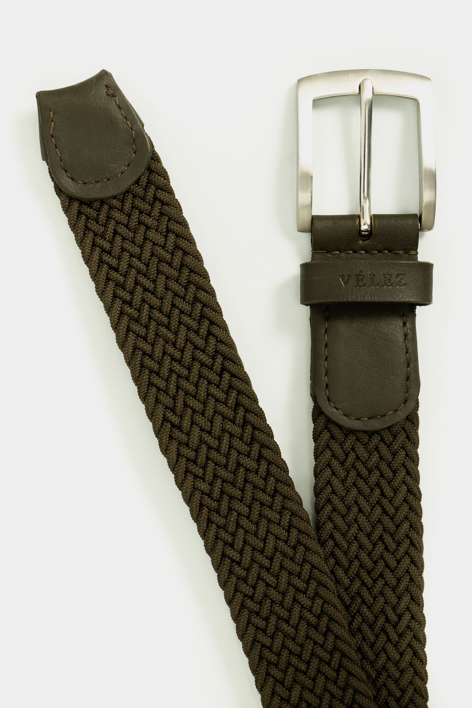 Single Face Leather Cord Belt for Men