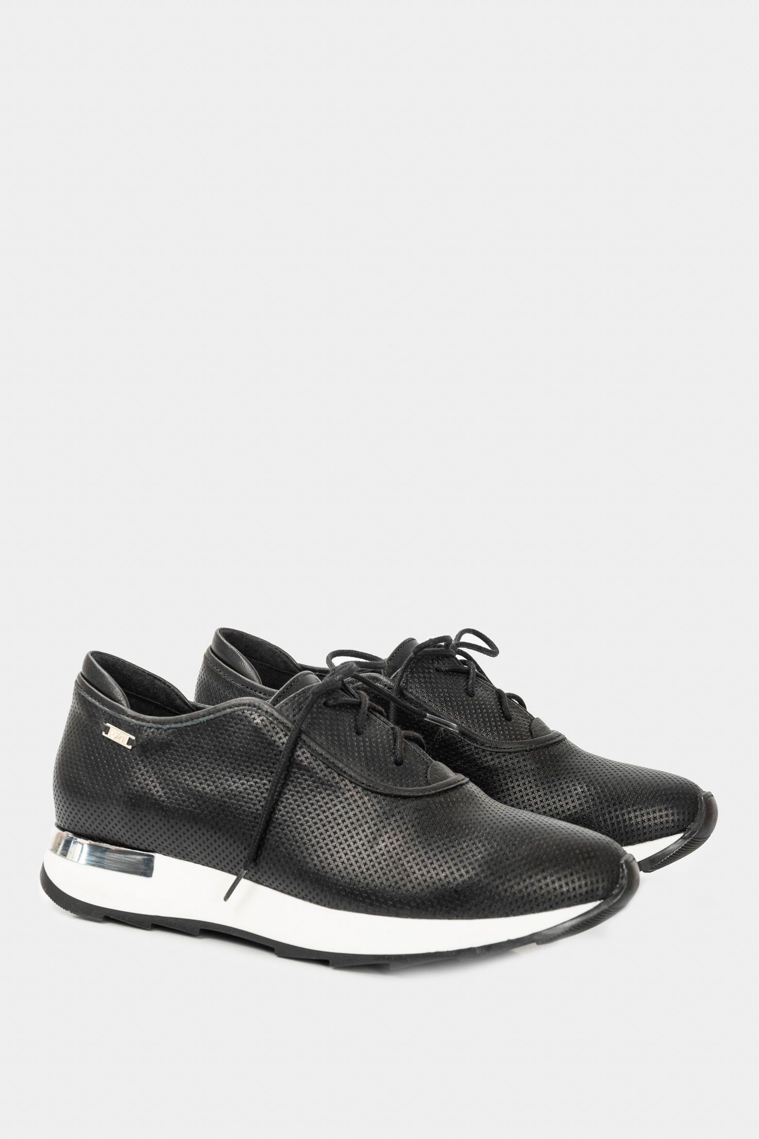 Women’s Leather Lace-Up Shoes with Sport Sole