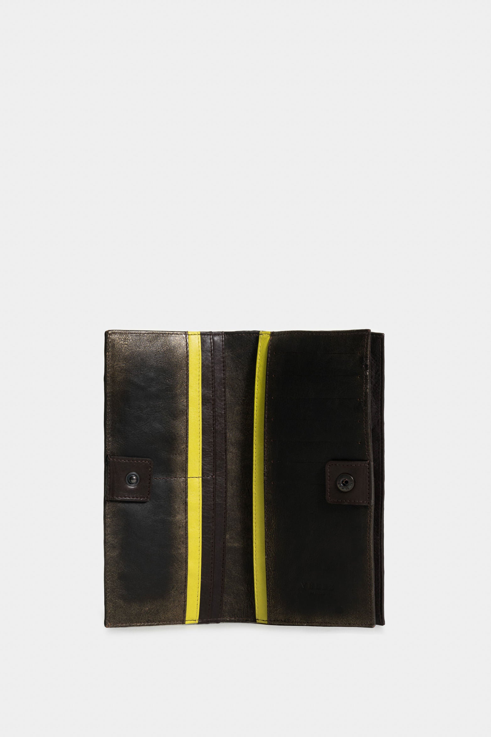 Pastels Leather Checkbook Holder for Women with Color Contrasts