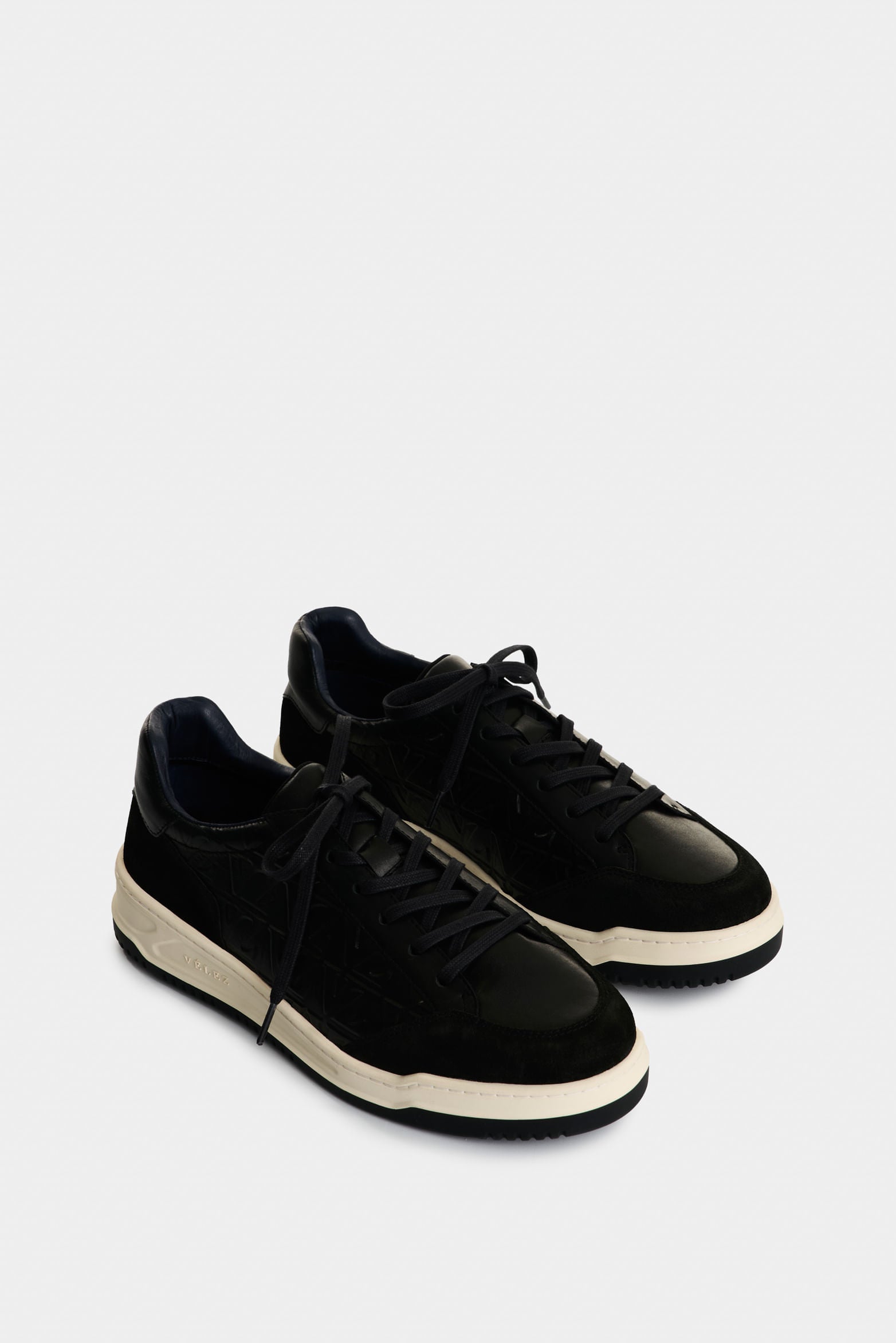 Men's Terra Leather Monogram Sneakers