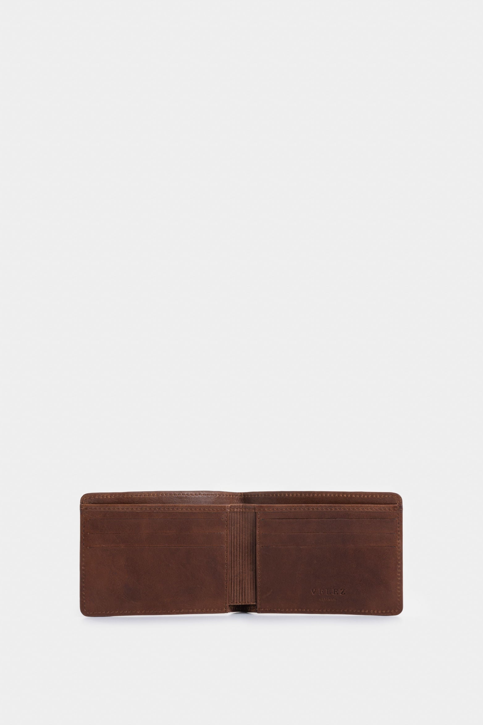 Lyra leather wallet for men with woven detail
