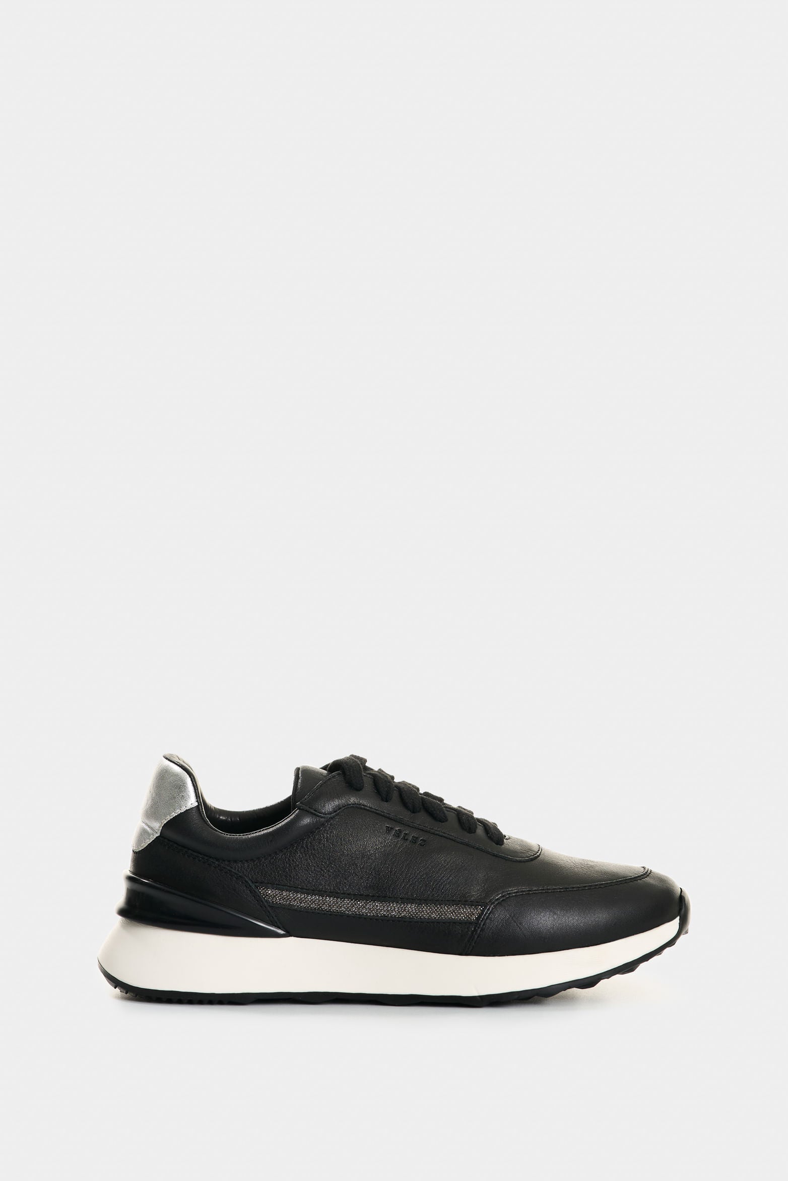 Women’s Pearl Leather Sneakers Piping Detail