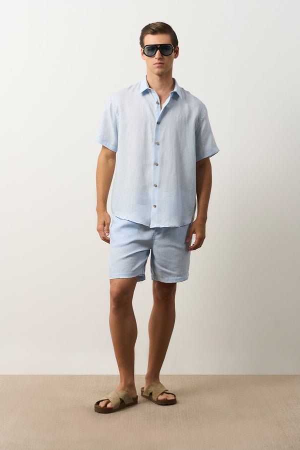 Men's Siena Short Sleeve Linen Shirt