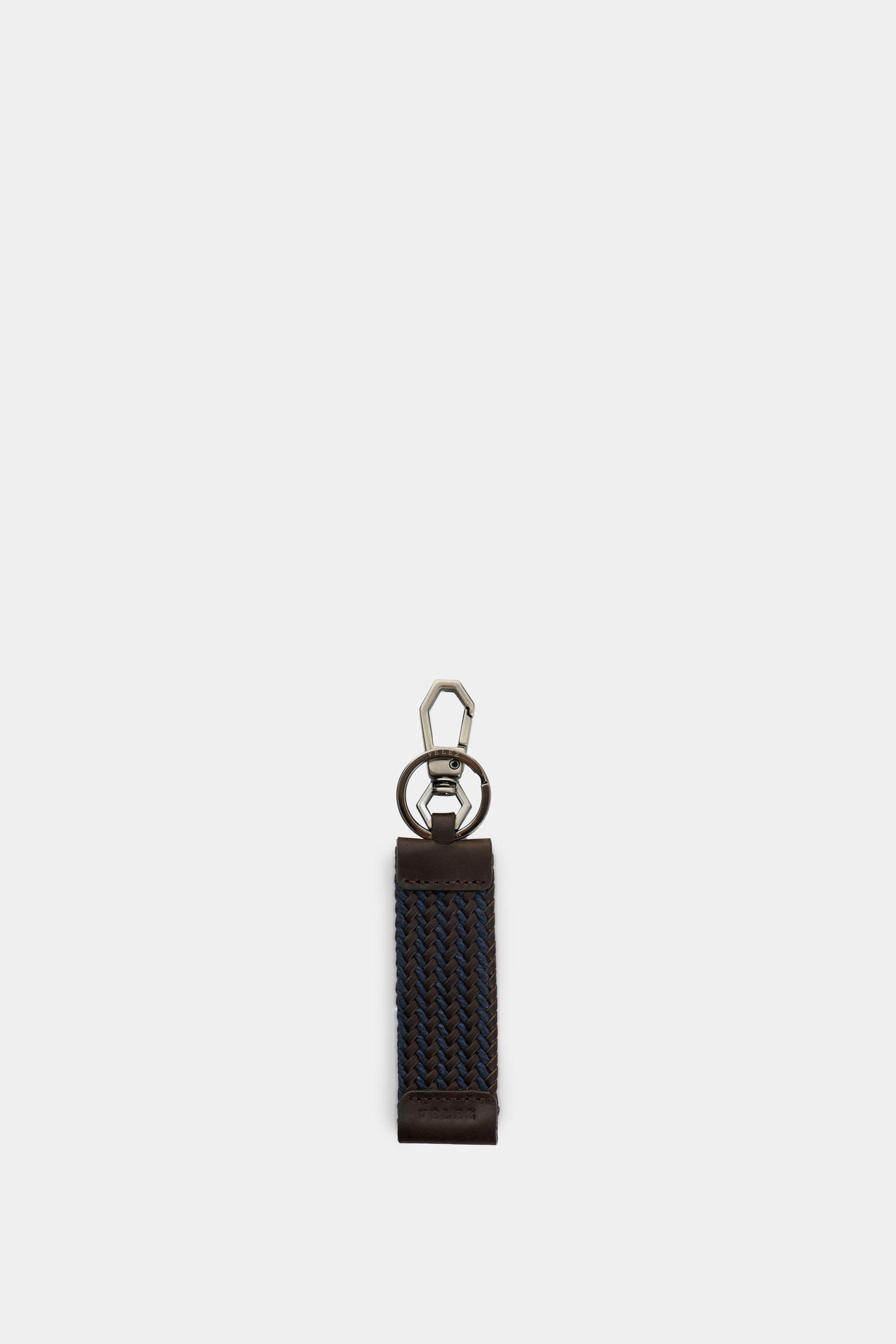 Men's Bruma Braided Leather Keychain