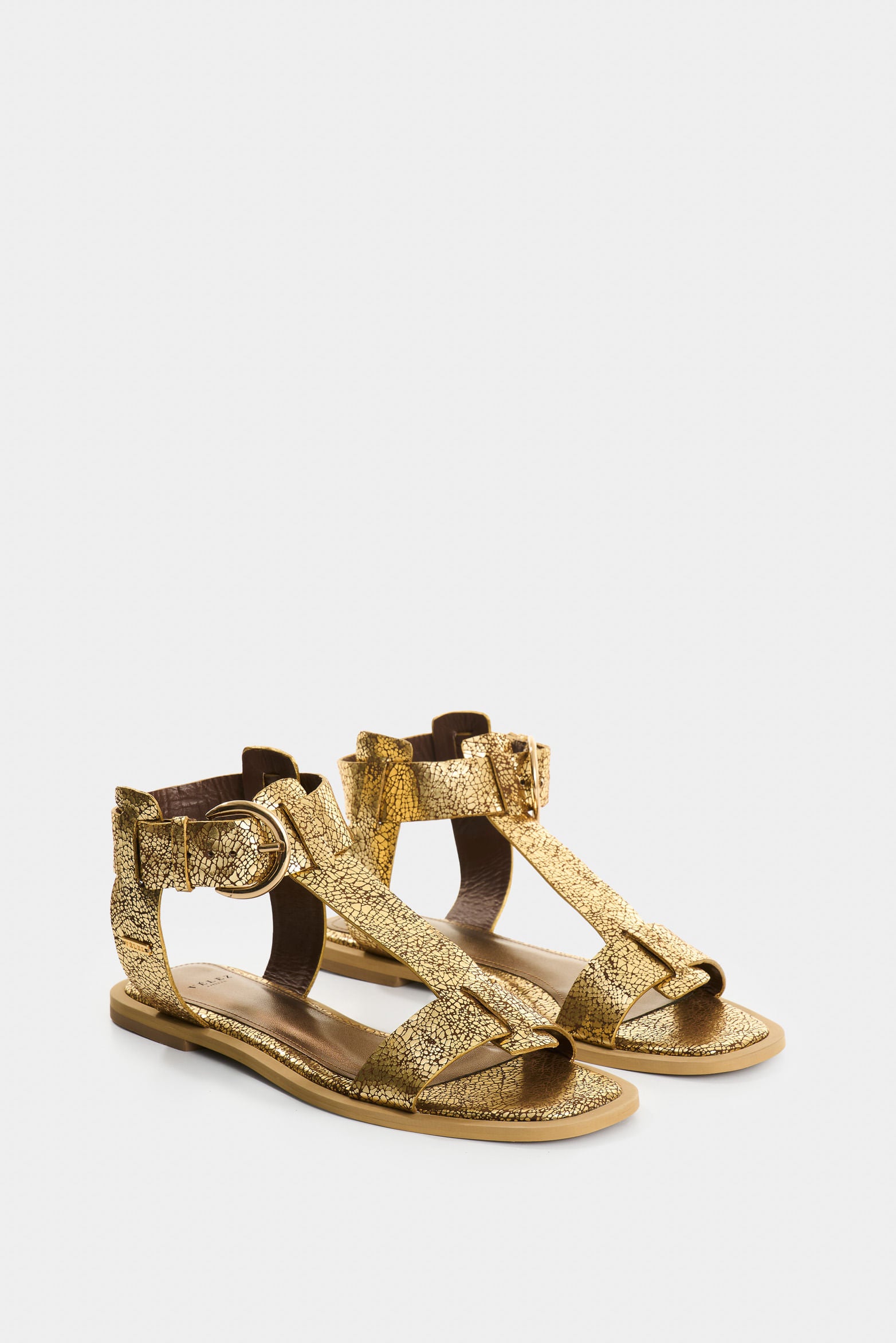 Leather Flat Sandals for Women Paracas