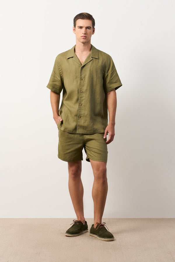 Men's Málaga Short Sleeve Linen Shirt