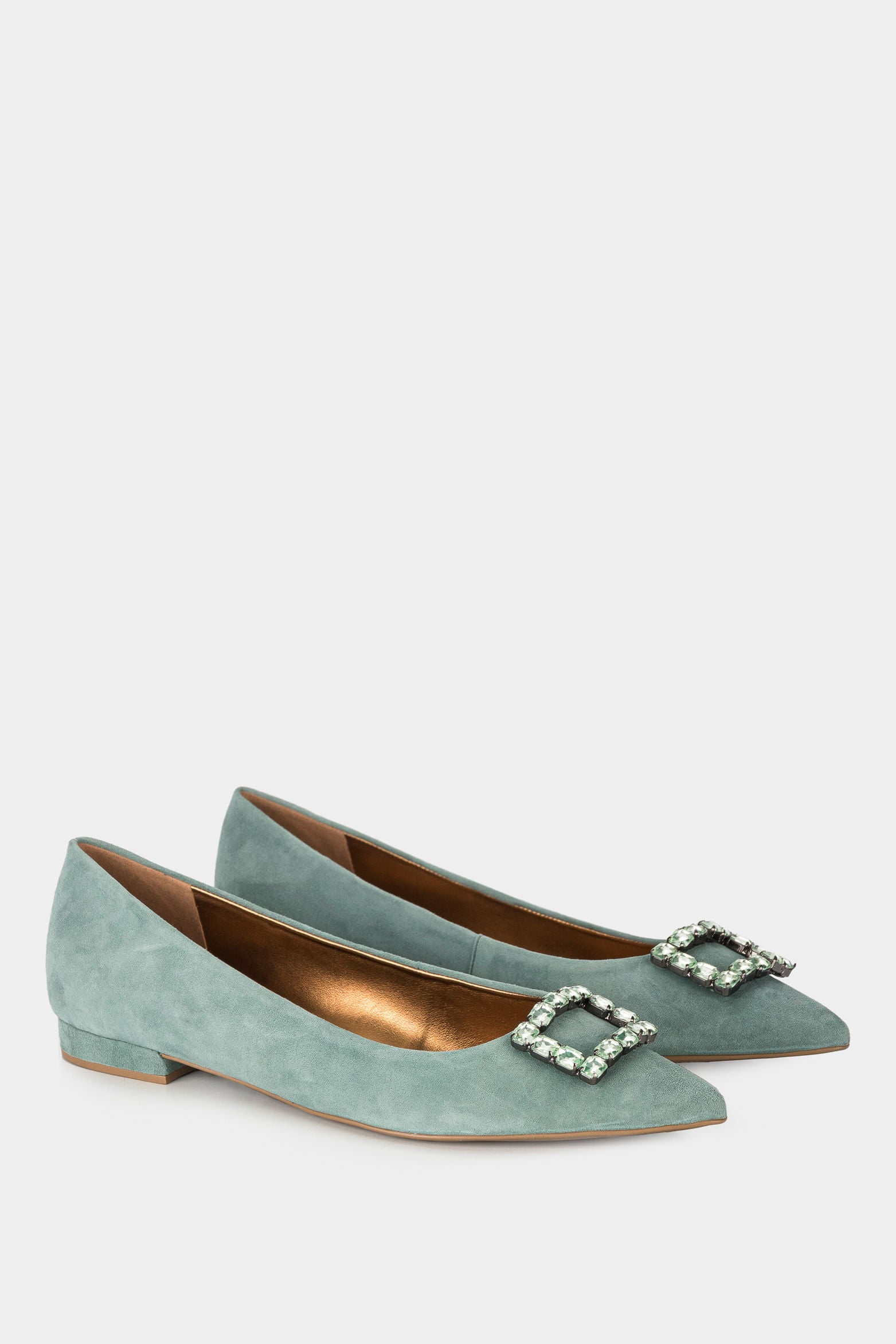 Women’s Monsanto Suede Ballet Flat with Beaded Appliqué