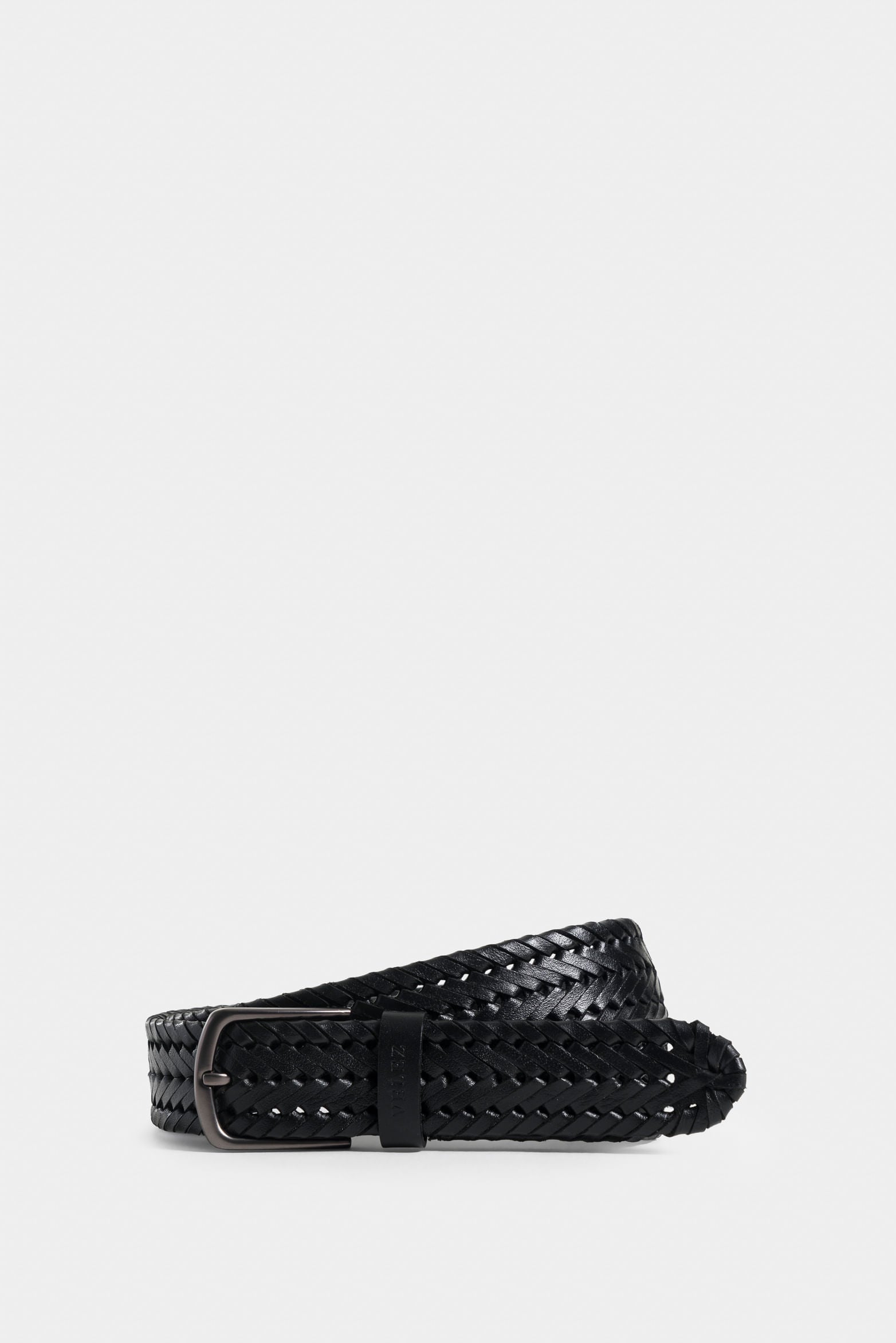 Petunia Single-Face Braided Leather Belt for Men