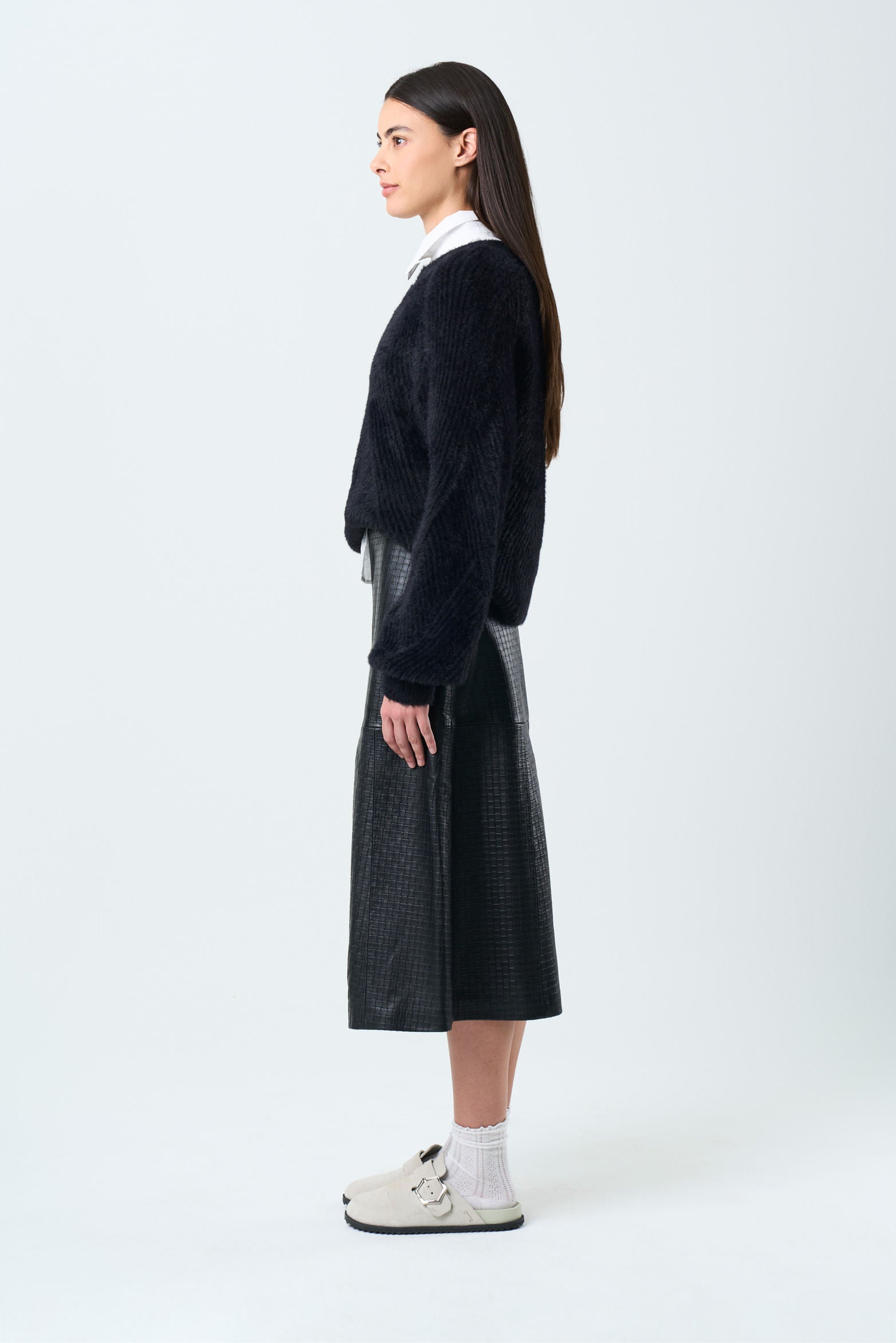 Women's Dune Leather Skirt, Relaxed Fit