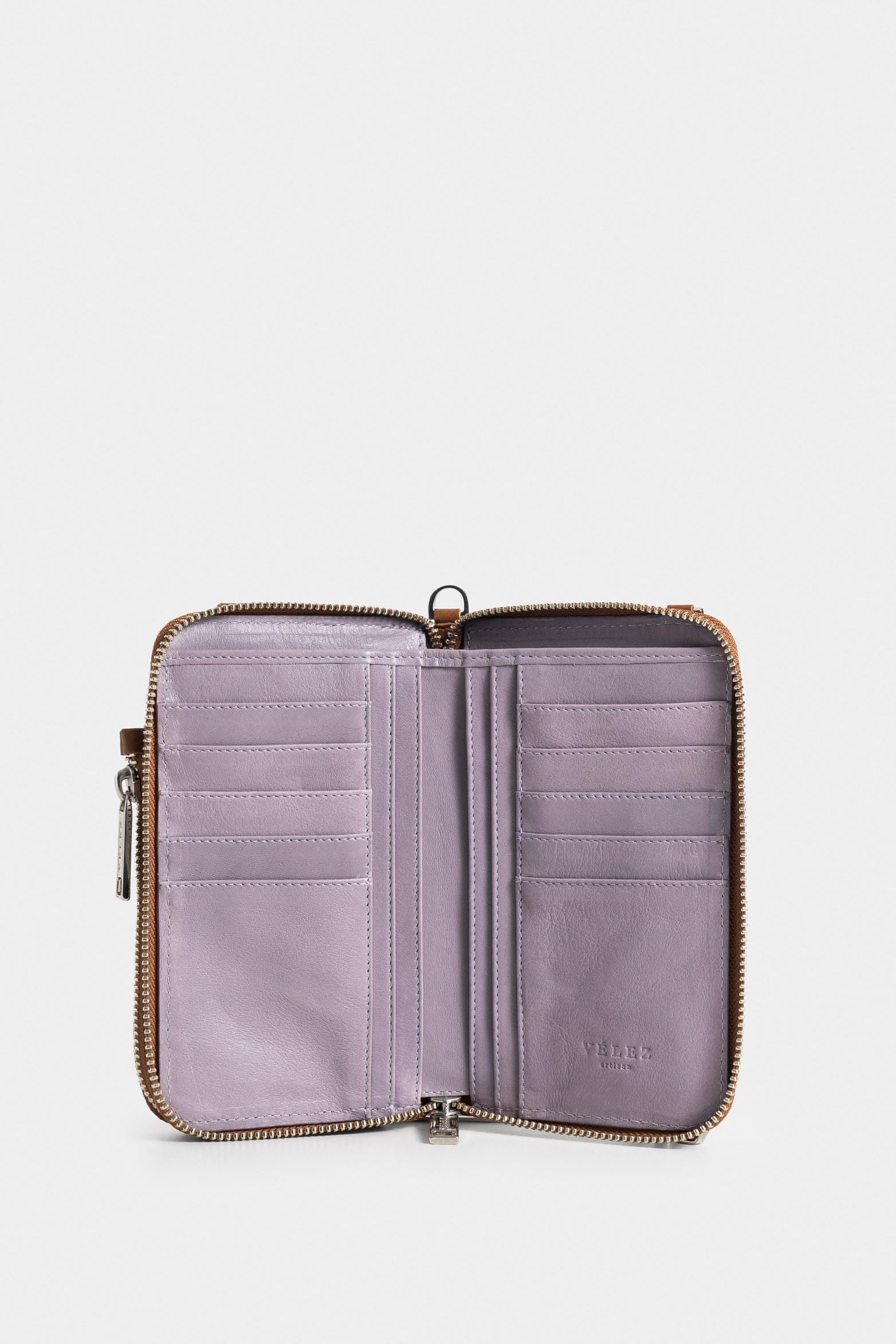 Ibiza Leather Checkbook Holder for Women with Chain