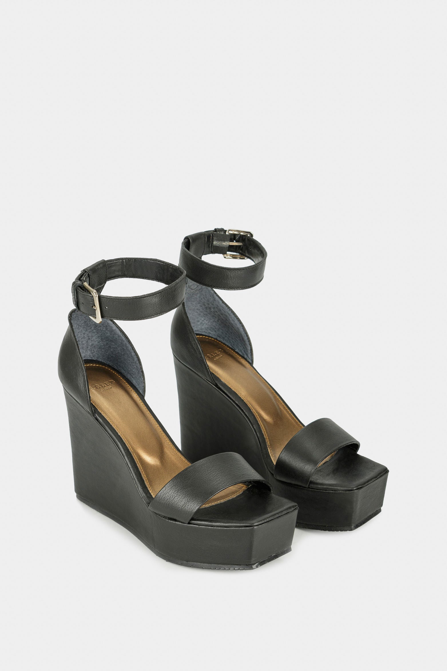 Women’s Cortázar Smooth Leather Platform Sandal High Platform Black