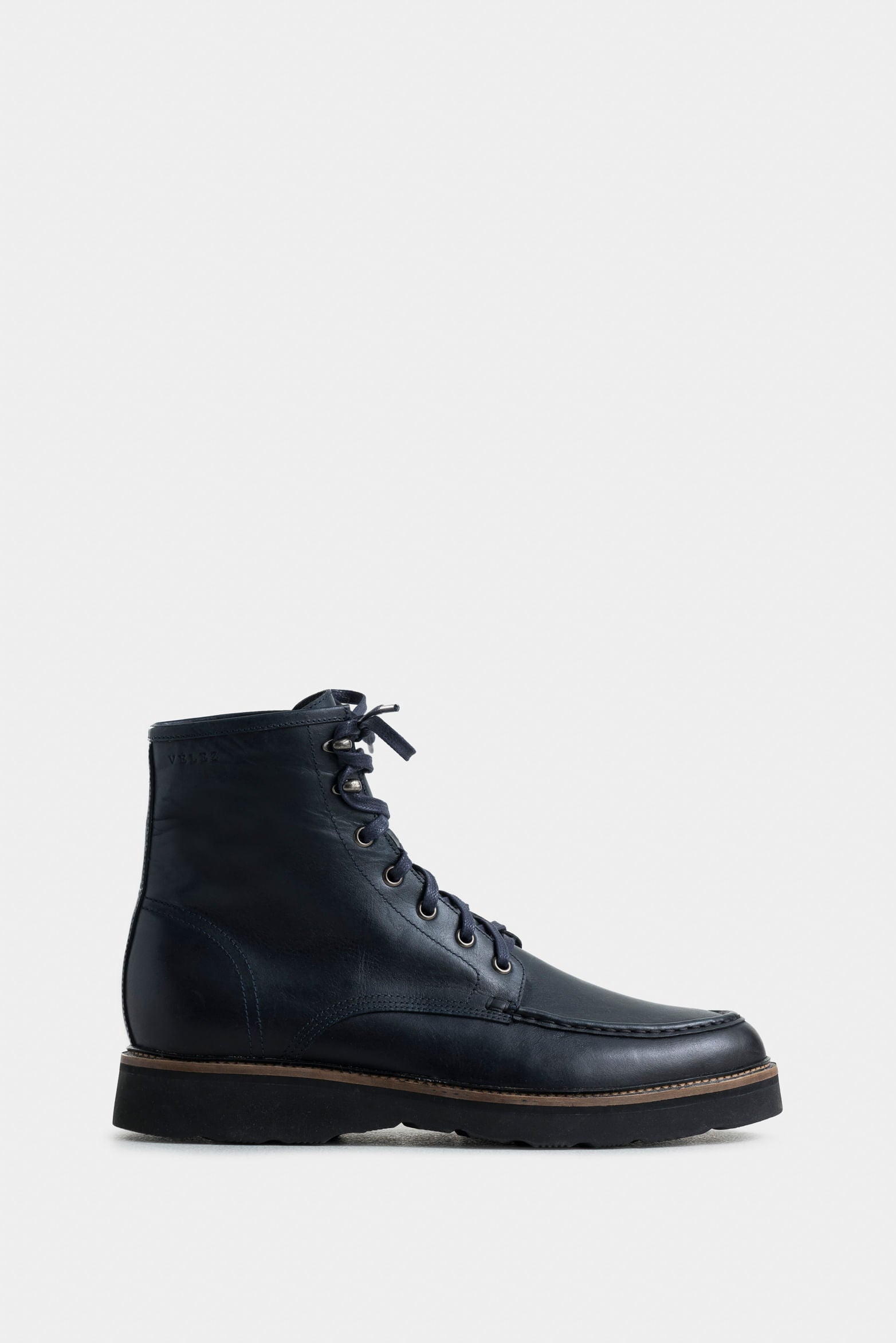 Men's Luster Leather Boots with Aged Effect