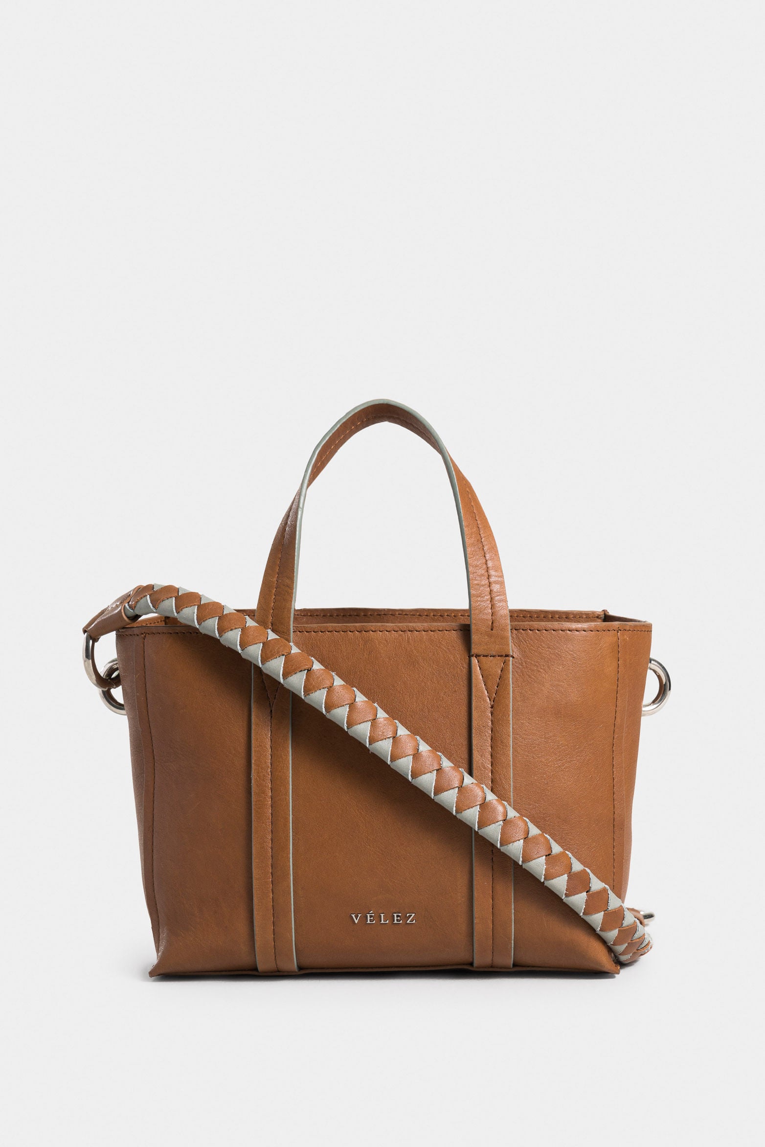 Alessia Leather Hands-Free Bag for Women with Contrast Handle