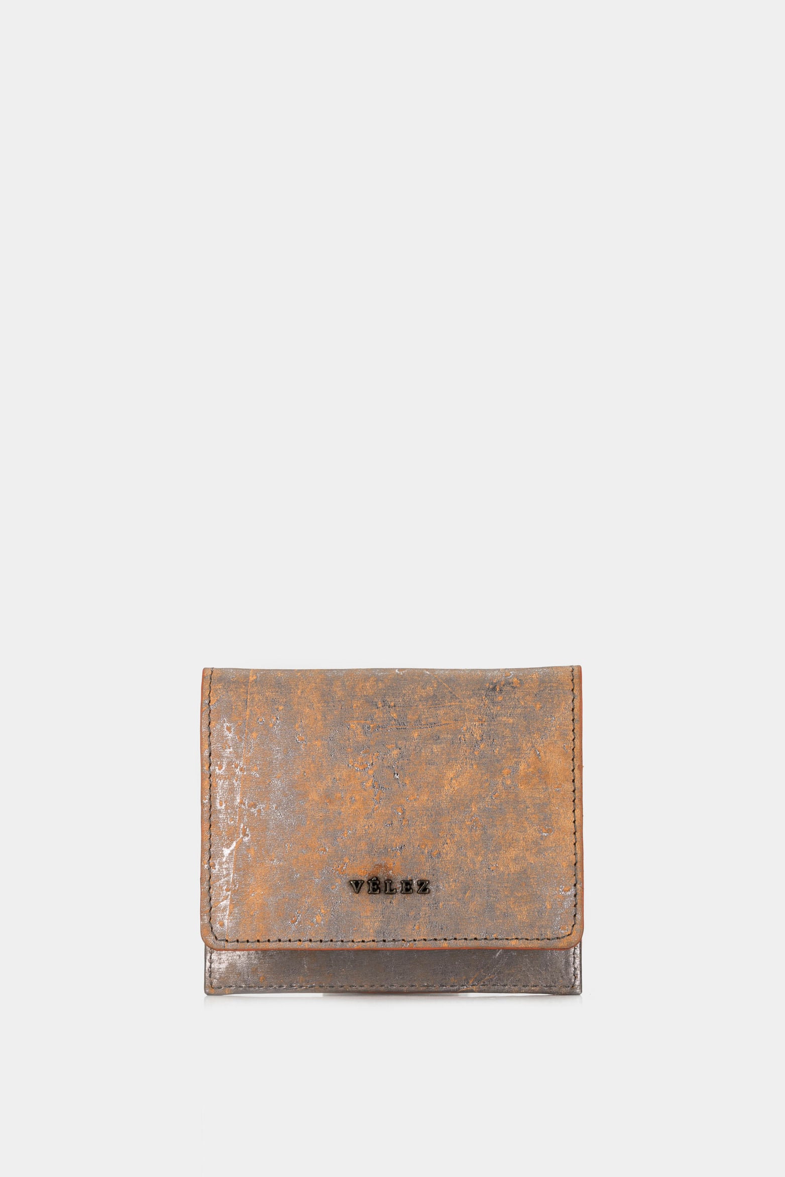 Women’s Splash Leather Card Holder with Seatbelt-Style Wrist Strap