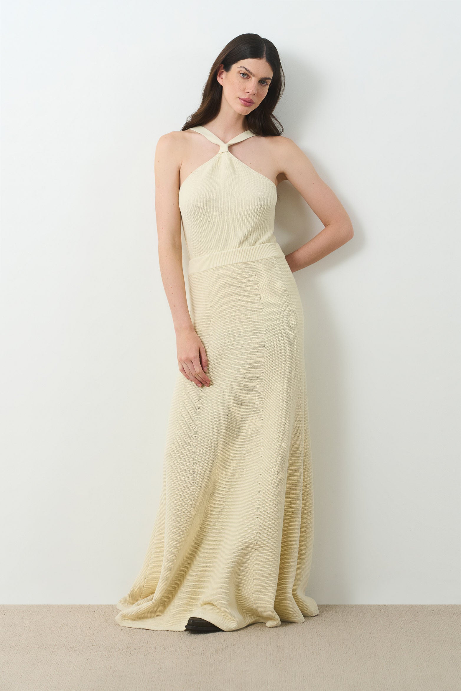Nuna long knit skirt for women