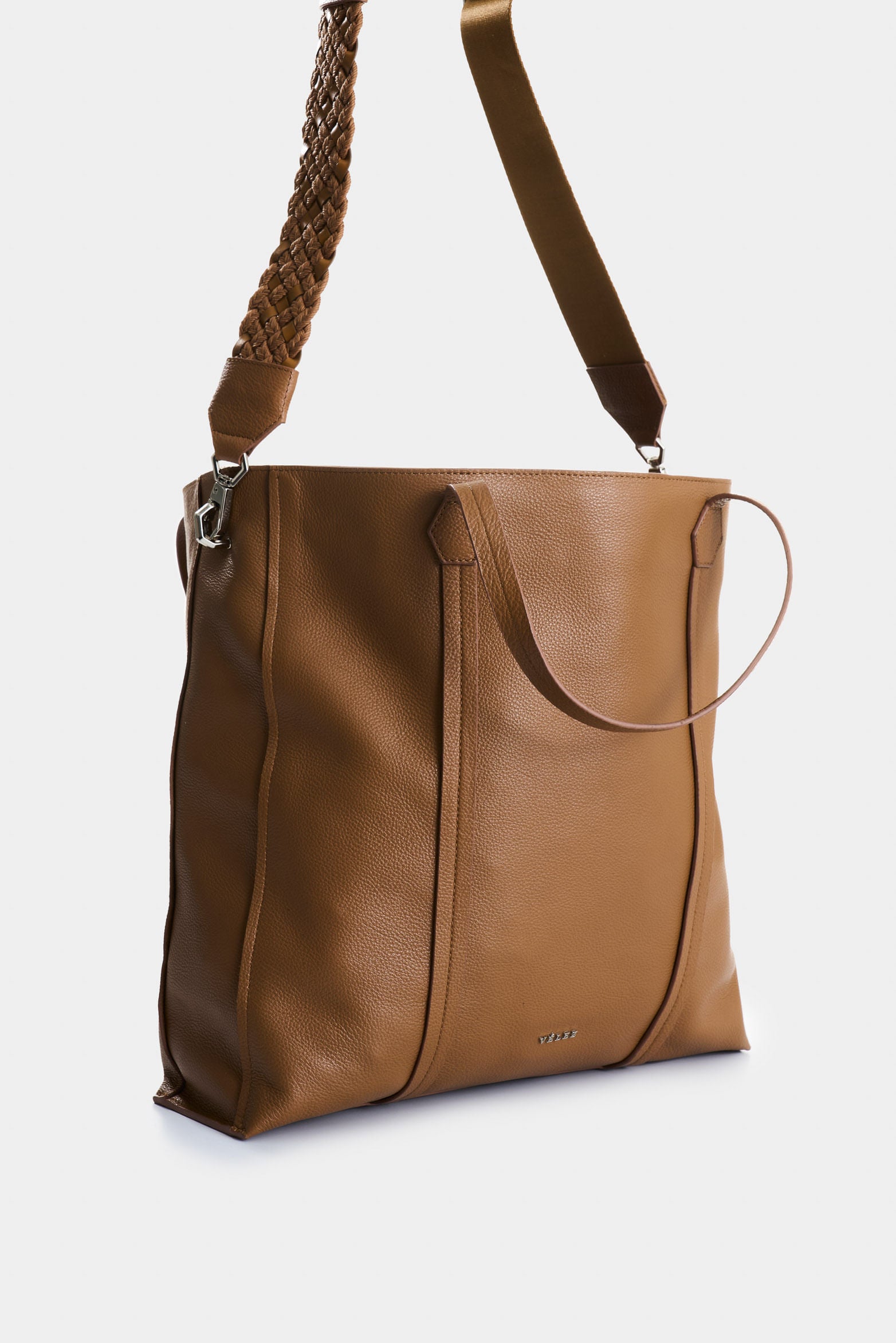 Women's leather Shopping Orión with braided detail