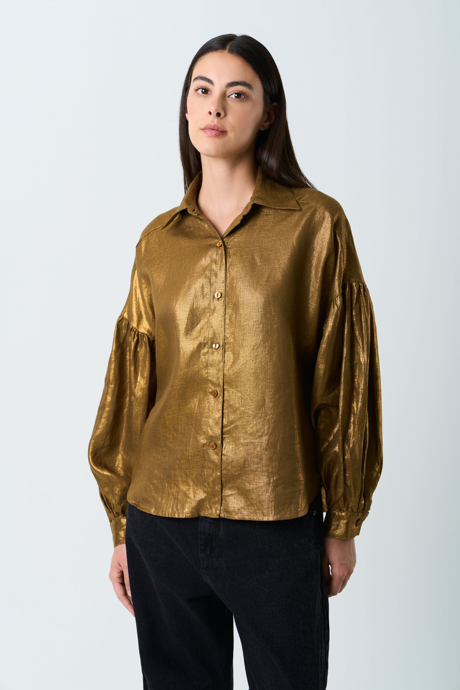 Women's oversized linen Gale shirt