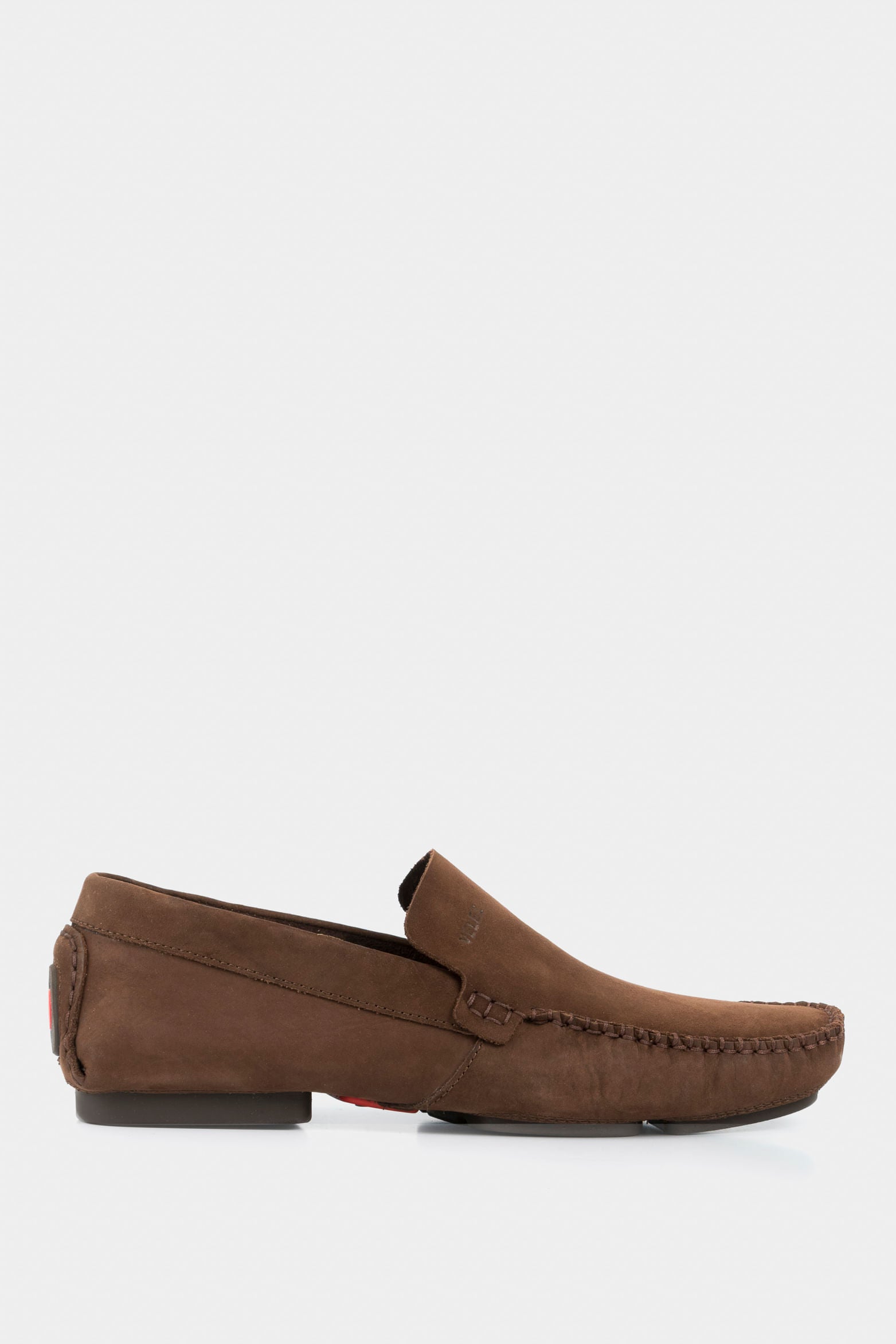 Sport Leather Driver Loafers in Brown