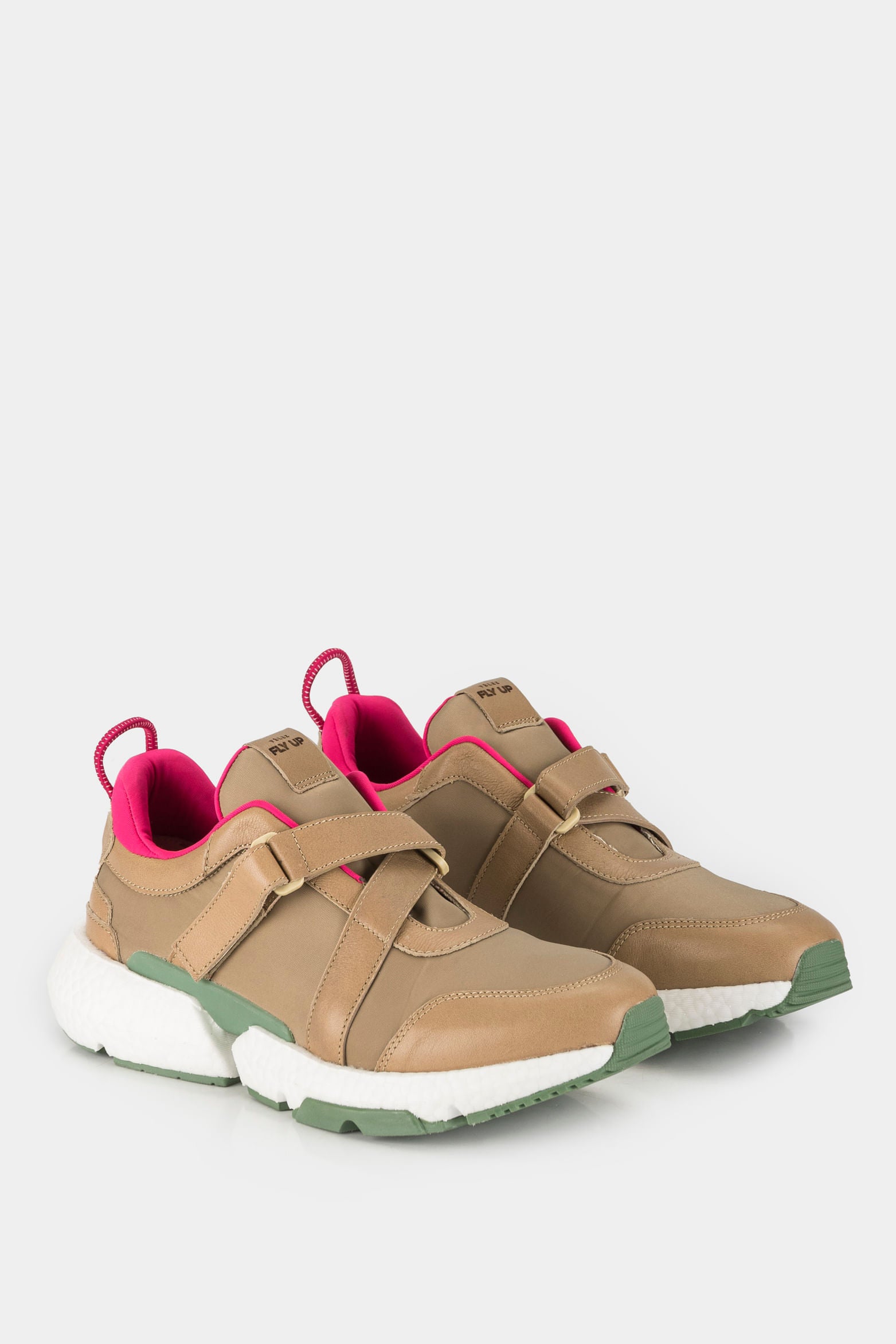 Women’s Manzano Sneakers in Leather and Textile with Hook-and-Loop Fastener