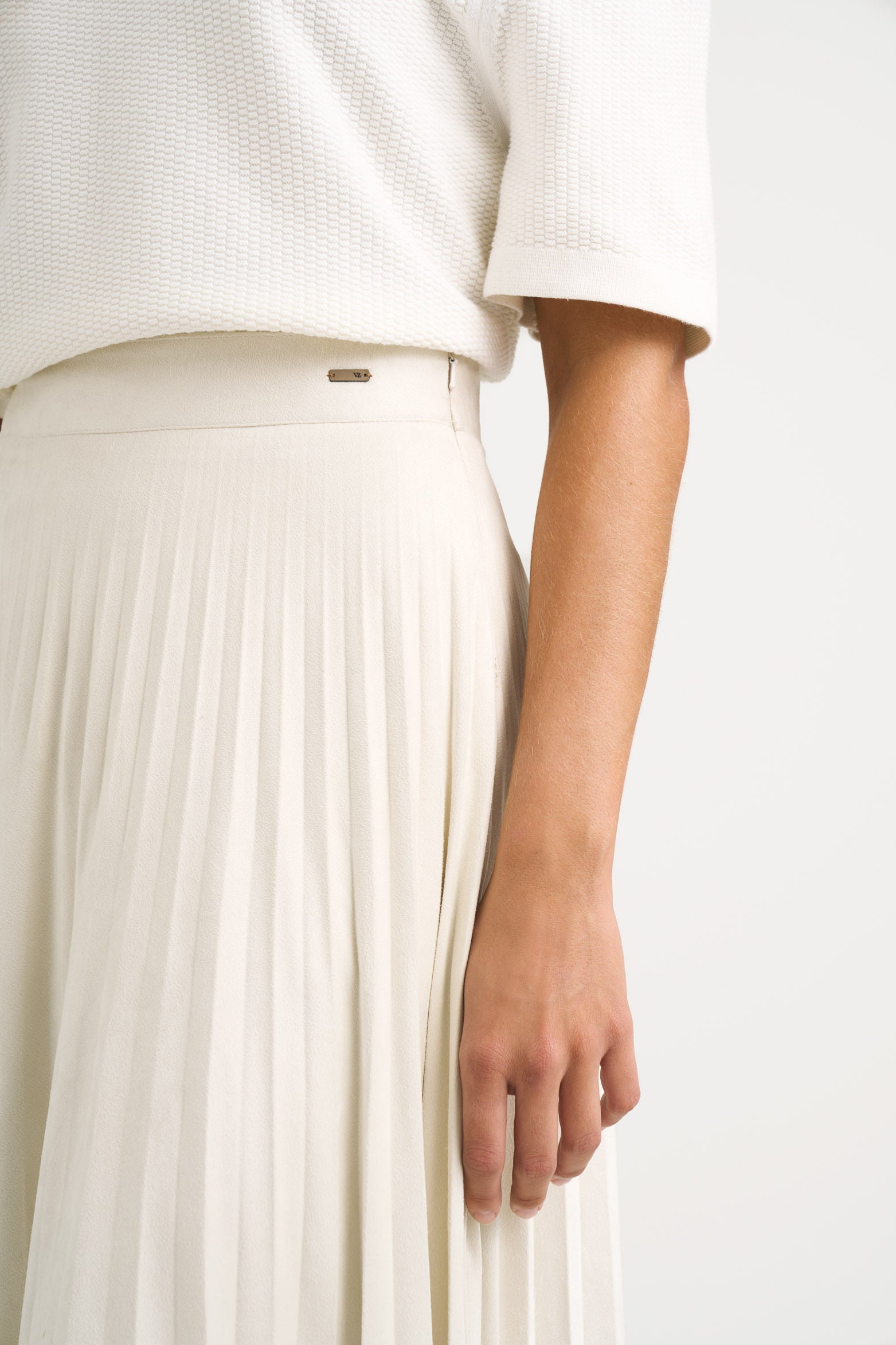 Alma Pleated Skirt for Women in Knit Fabric