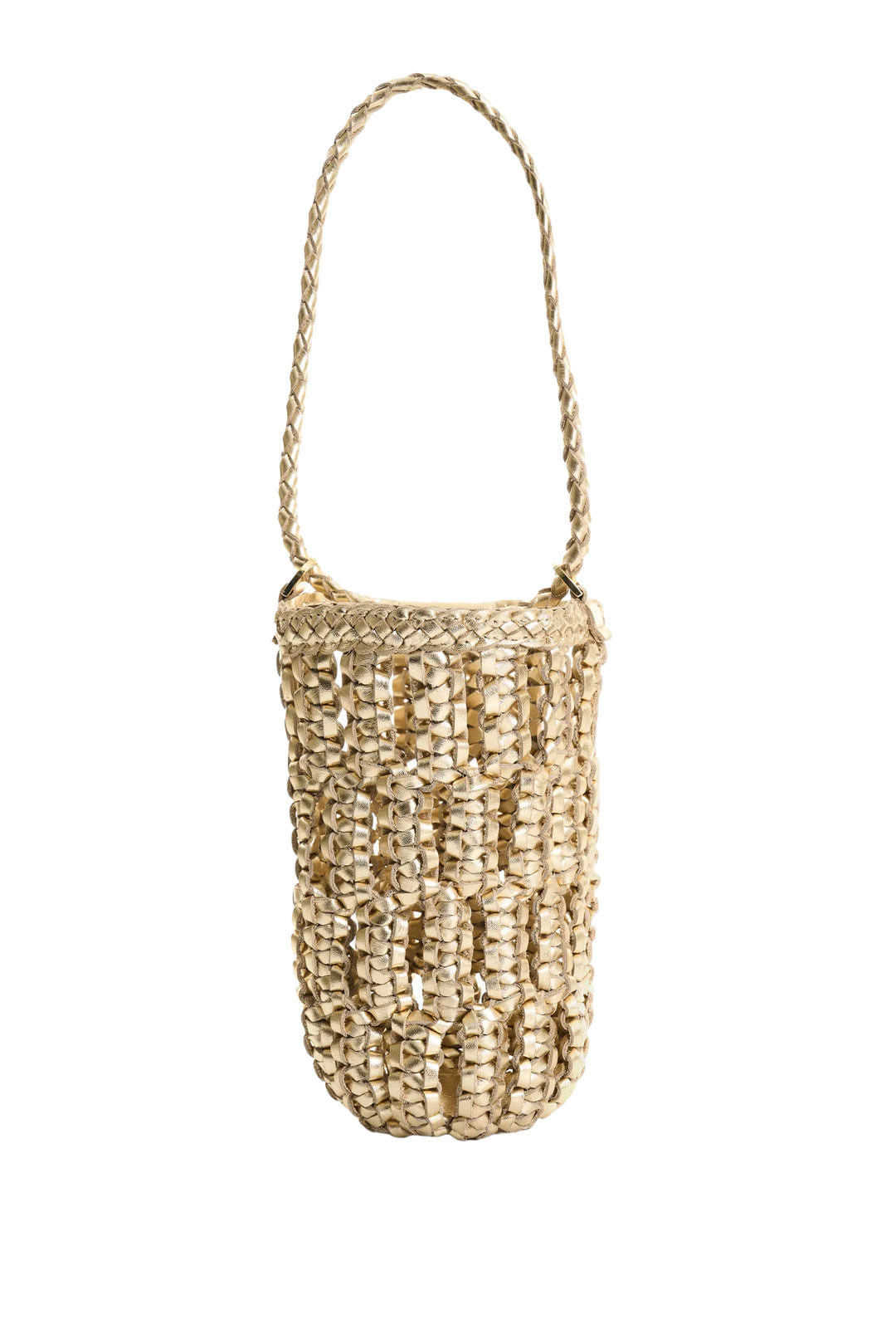 Gleam Braided Leather Crossbody Bag for Women