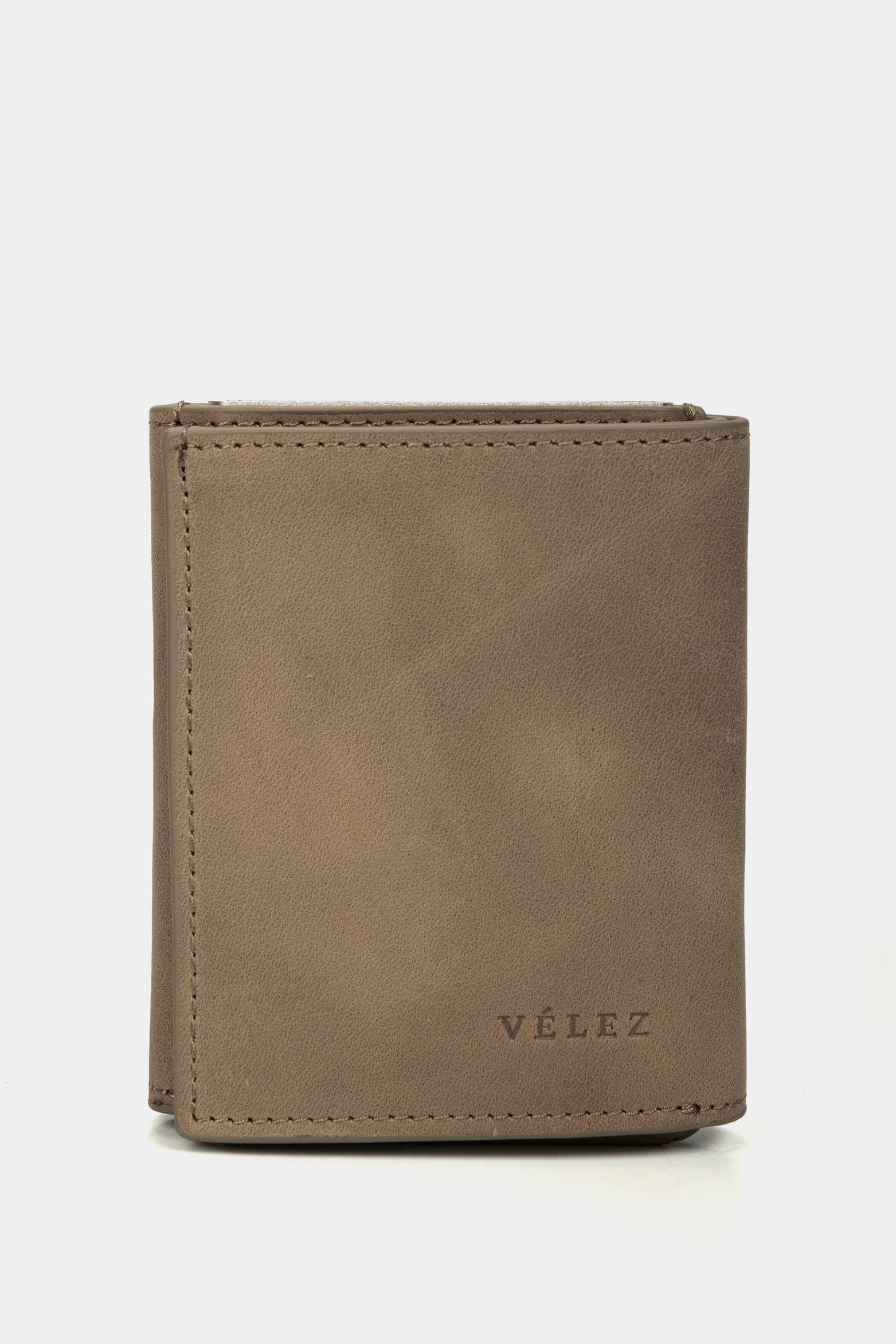 Garry Tech Leather Card Holder in Gray