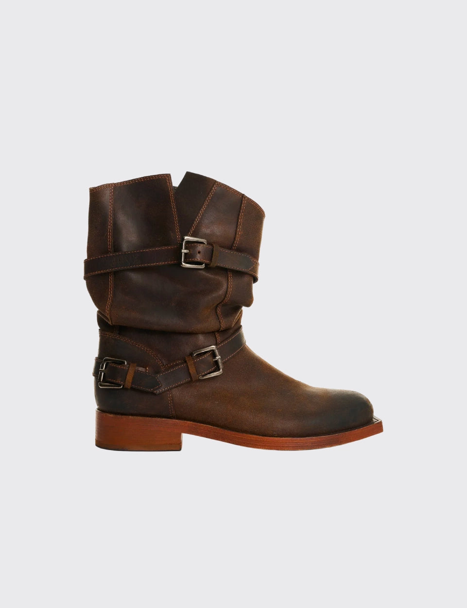 MOTO DISTRESSED BOOTS