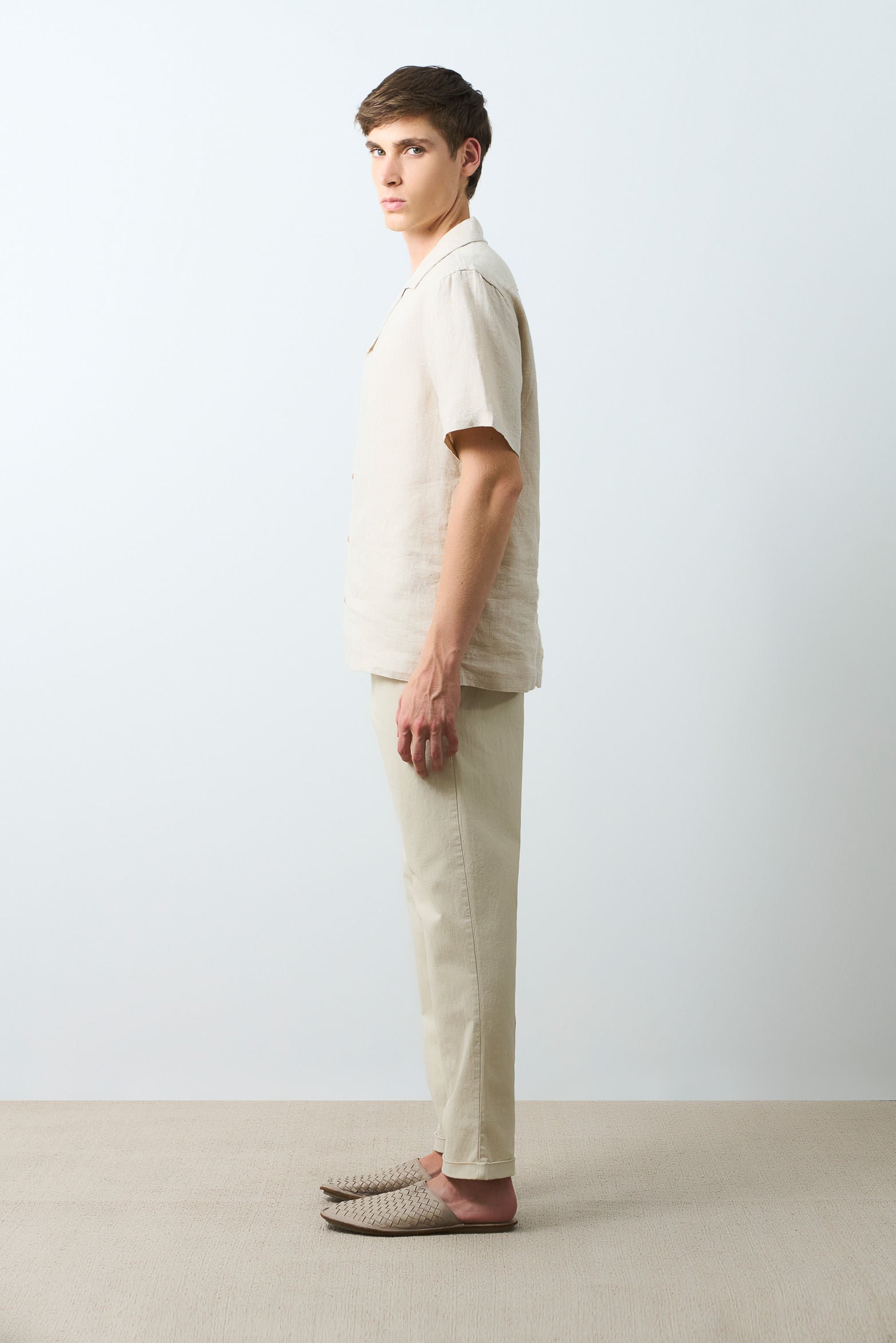 Málaga short-sleeve linen shirt for men